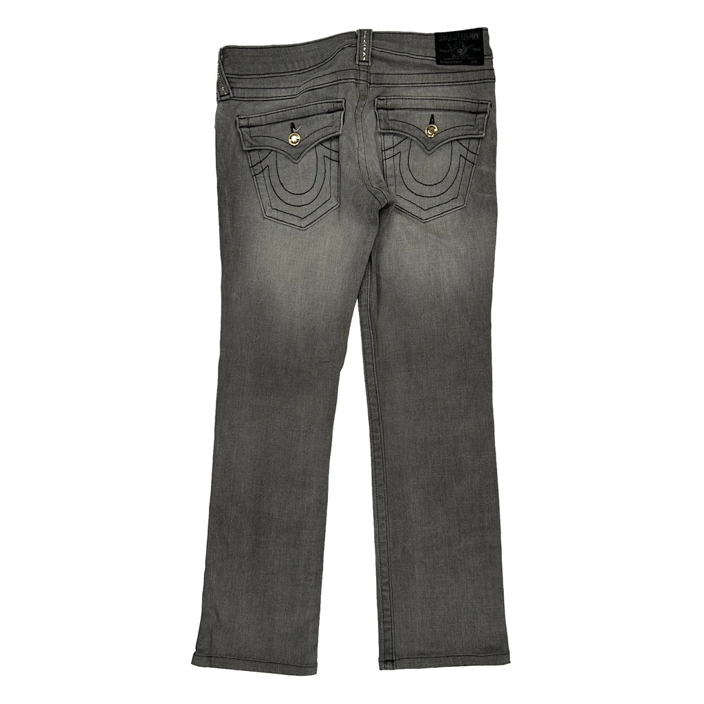 True Religion Slim Fit Jeans - 30W UK 8 Grey Cotton Refurbished - Thrifted (note: this is a term often used to describe second- refurbished available on Cerqular