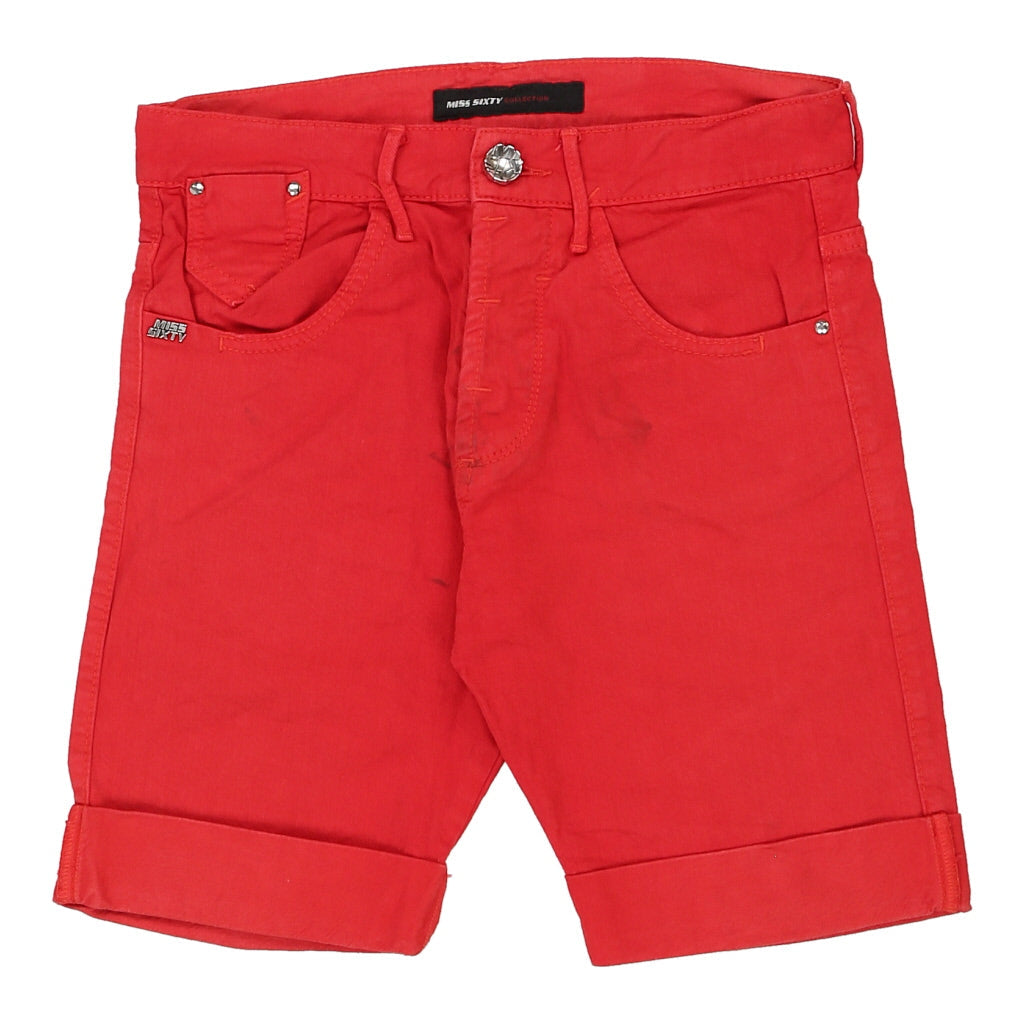 Buy Miss Sixty Denim Shorts - 24W UK 4 Red Cotton Refurbished - $16.87 Miss Sixty Denim Shorts - 24W UK 4 Red Cotton Refurbished - Thrifted (note: this is a term often used to describe second- refurbished available on Cerqular