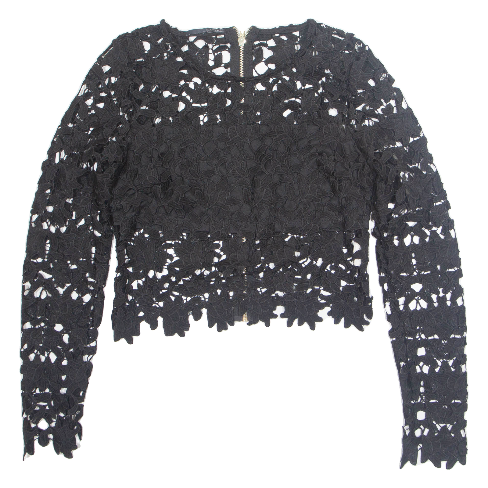 Cutout Womens Top Black Long Sleeve M Refurbished - N/A refurbished available on Cerqular