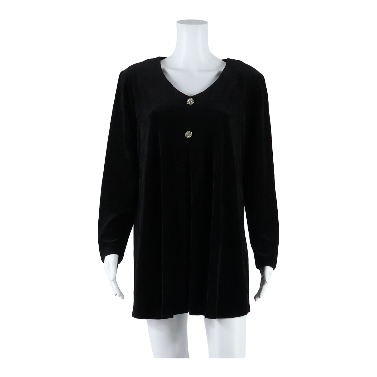 DAN HOWARD Maternity Womens Shift Dress Black Velvet Long Sleeve Short M Refurbished - N/A refurbished available on Cerqular