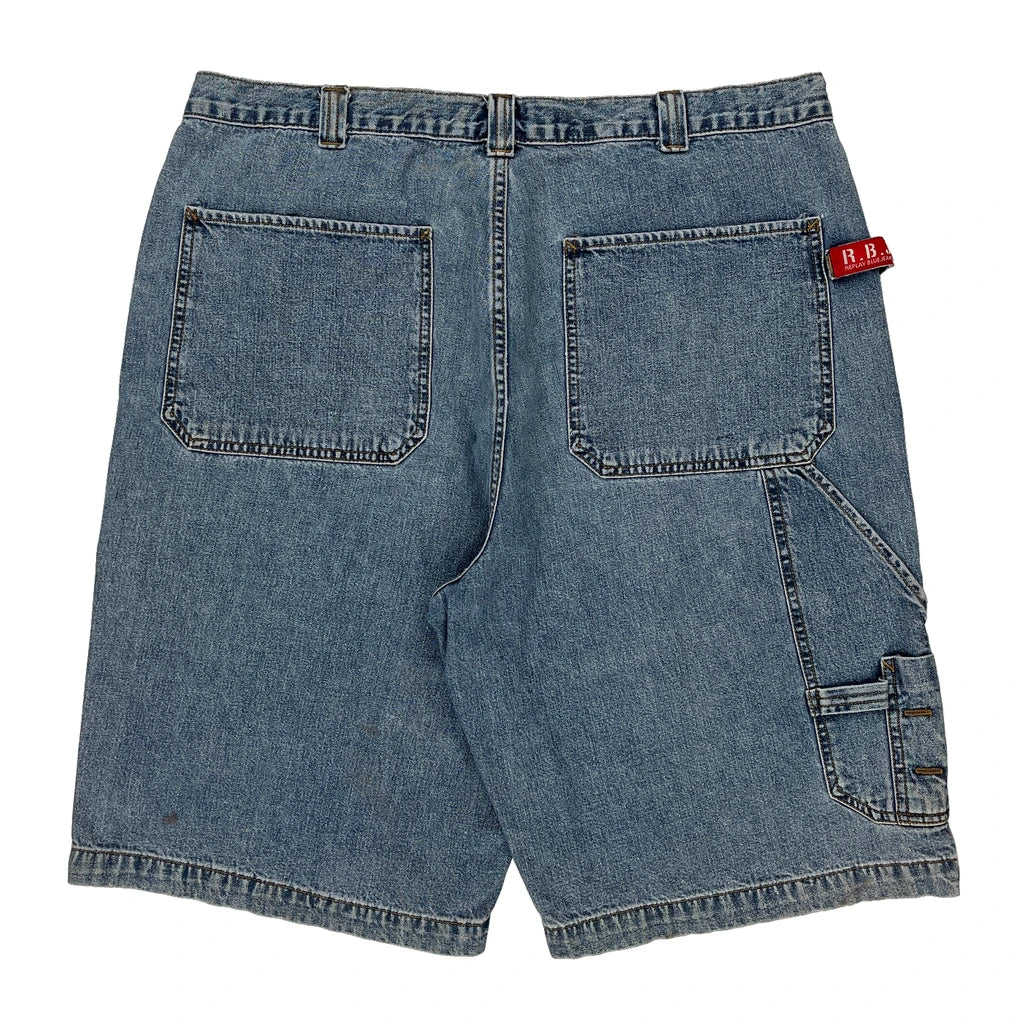 Replay Denim Shorts - 34W 11L Blue Denim Refurbished - Thrifted (note: this is a term often used to describe second- refurbished available on Cerqular