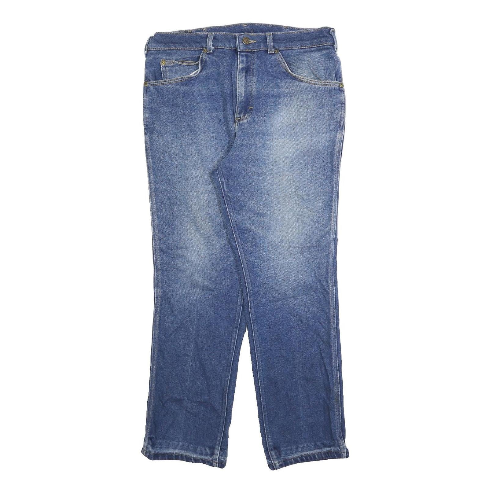 LEE Womens Regular Fit Straight Leg Denim Medium Wash Cotton Blend Jeans W34 L28 Refurbished - N/A refurbished available on Cerqular