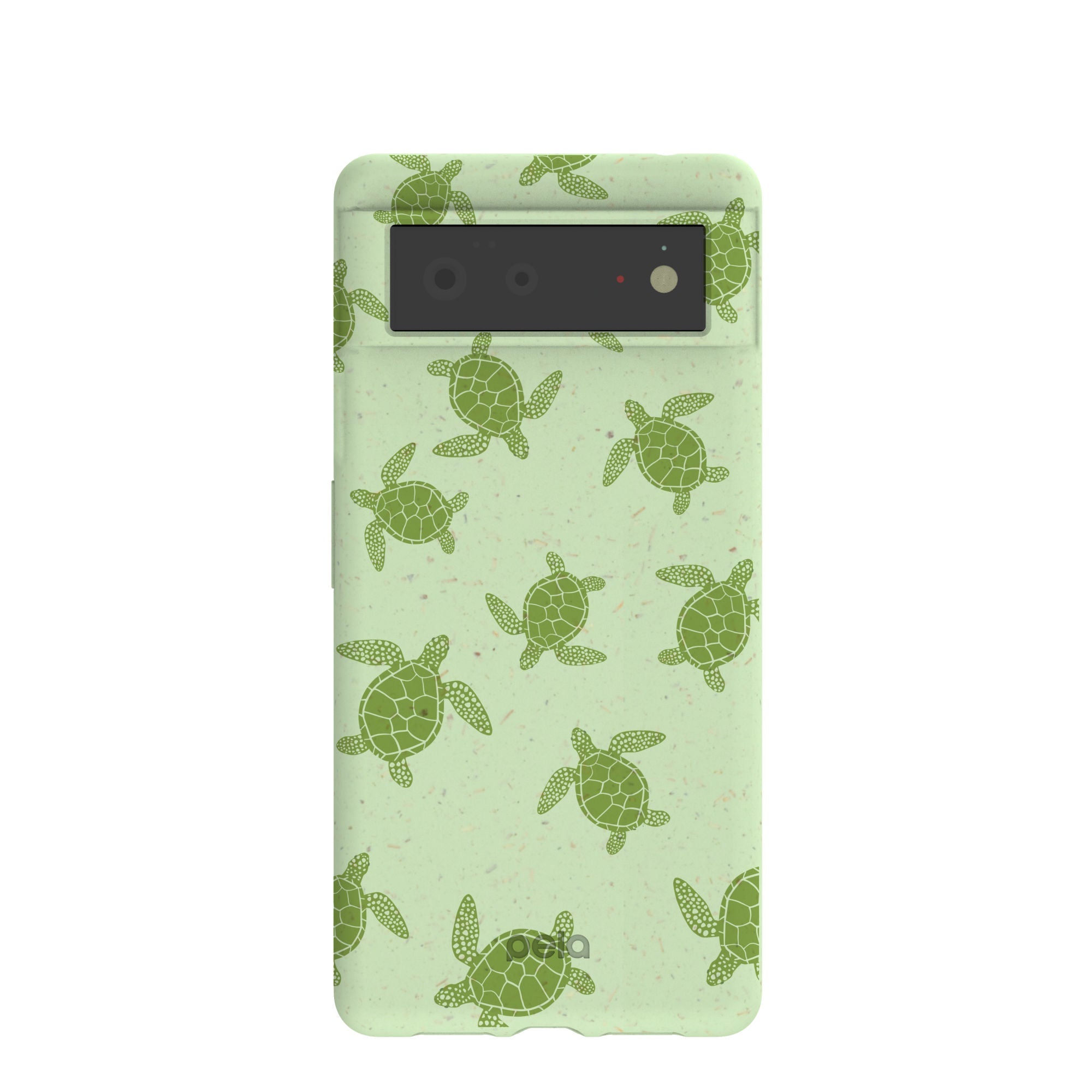 Buy Sage Green Tiny Turtles Google Pixel 6 Case Refurbished - $65.00 Sage Green Tiny Turtles Google Pixel 6 Case Refurbished - Pela Case refurbished available on Cerqular