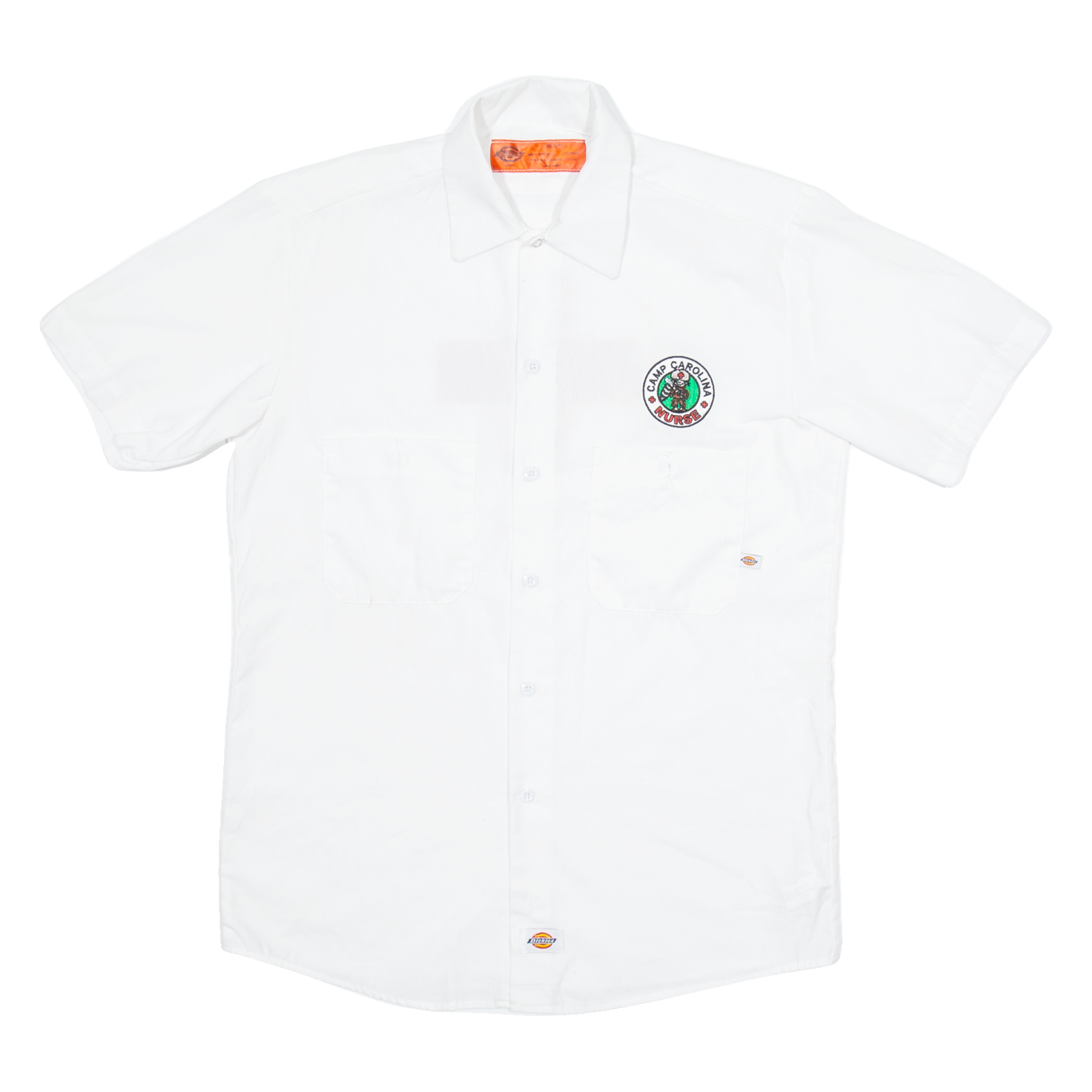 DICKIES Camp Carolina Nurse Mens Plain Shirt White S Refurbished - N/A refurbished available on Cerqular