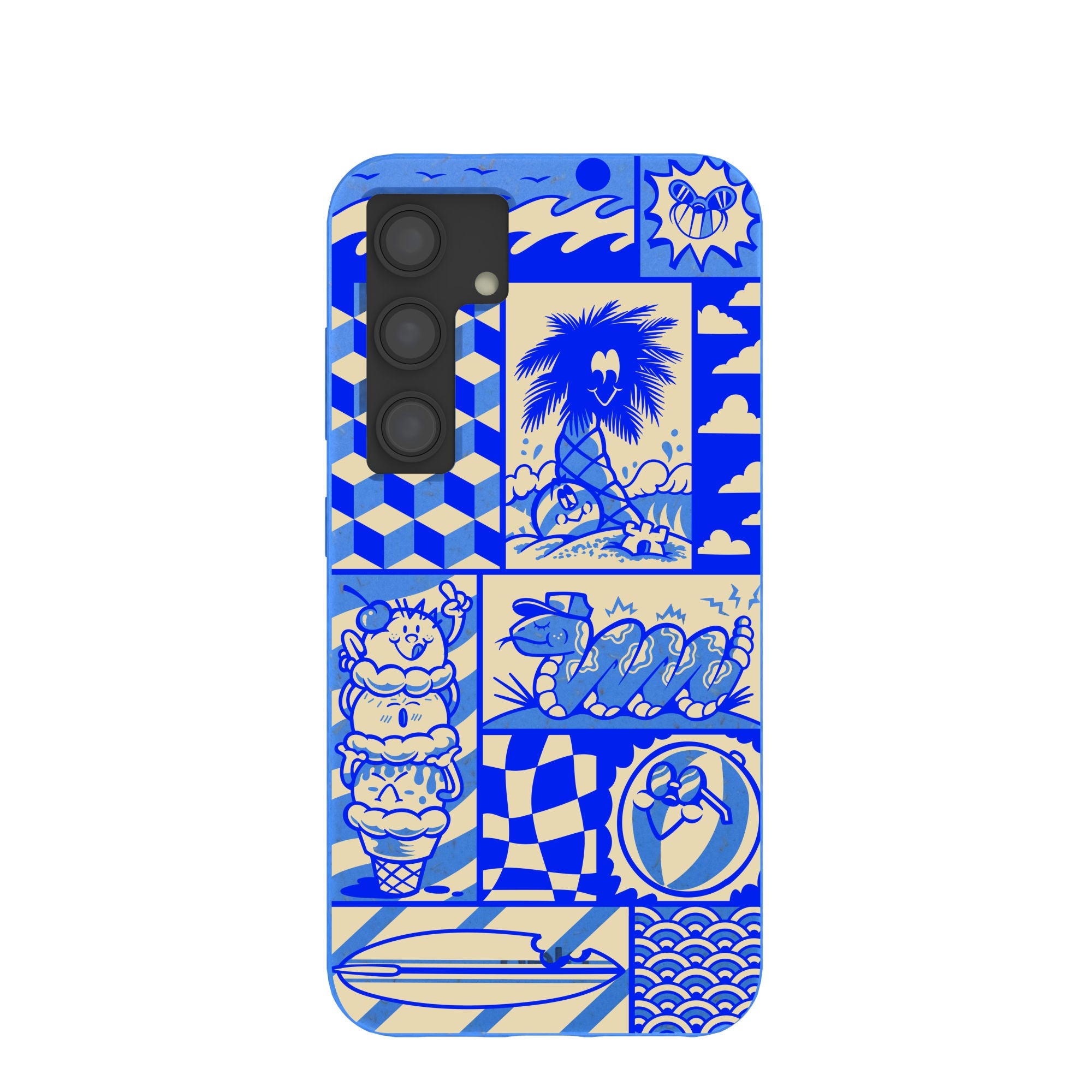 Buy Electric Blue Summer Blues Samsung Galaxy S24 Case Refurbished - $80.00 Electric Blue Summer Blues Samsung Galaxy S24 Case Refurbished - Pela Case refurbished available on Cerqular