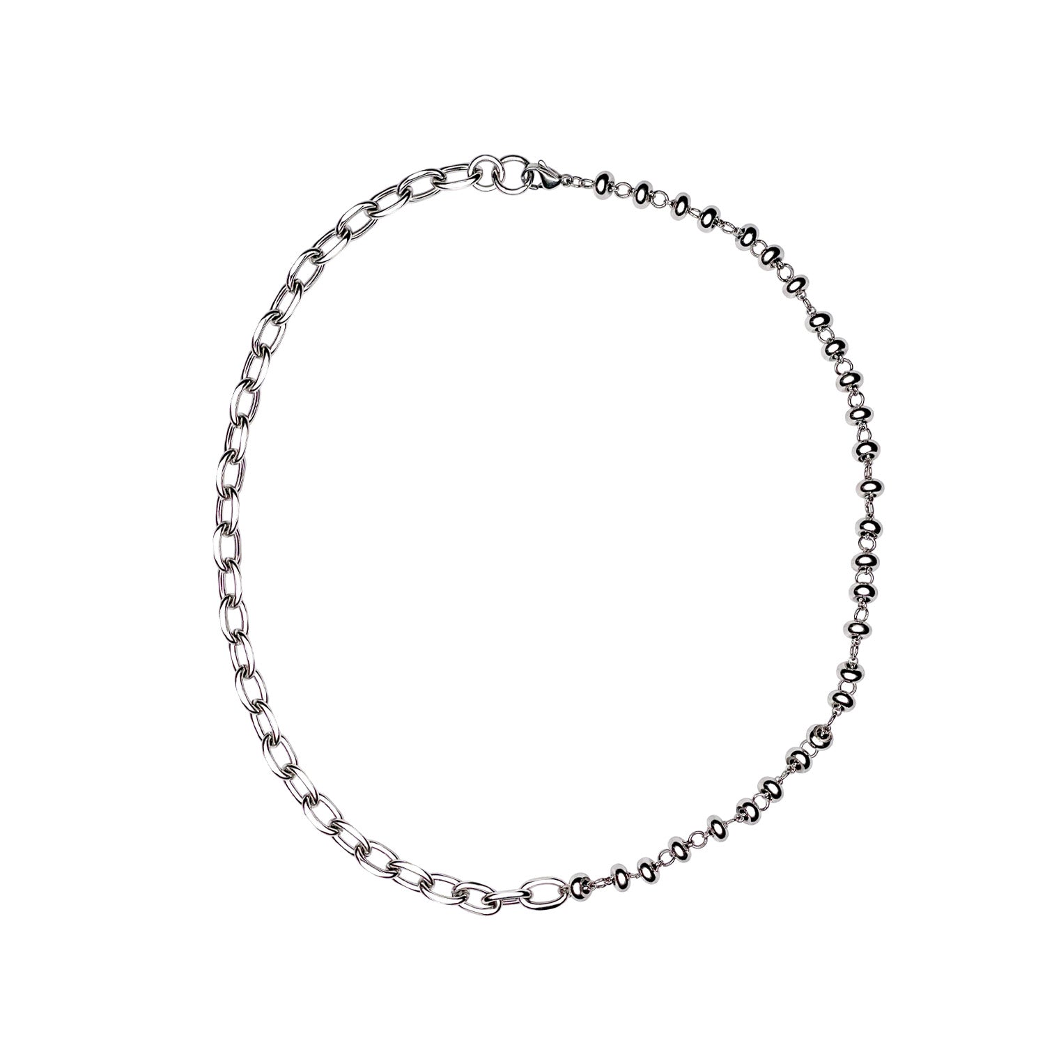 Oval Chain Bead Necklace Refurbished - N/A (Note: There is no well-known brand with this name refurbished available on Cerqular
