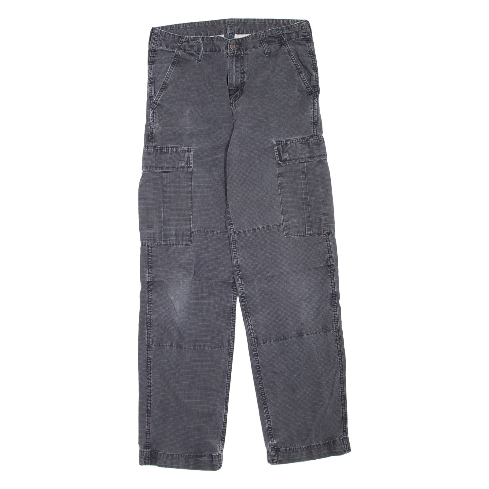 CARHARTT Cargo Mens Trousers Grey Regular Straight W29 L32 Refurbished - N/A refurbished available on Cerqular