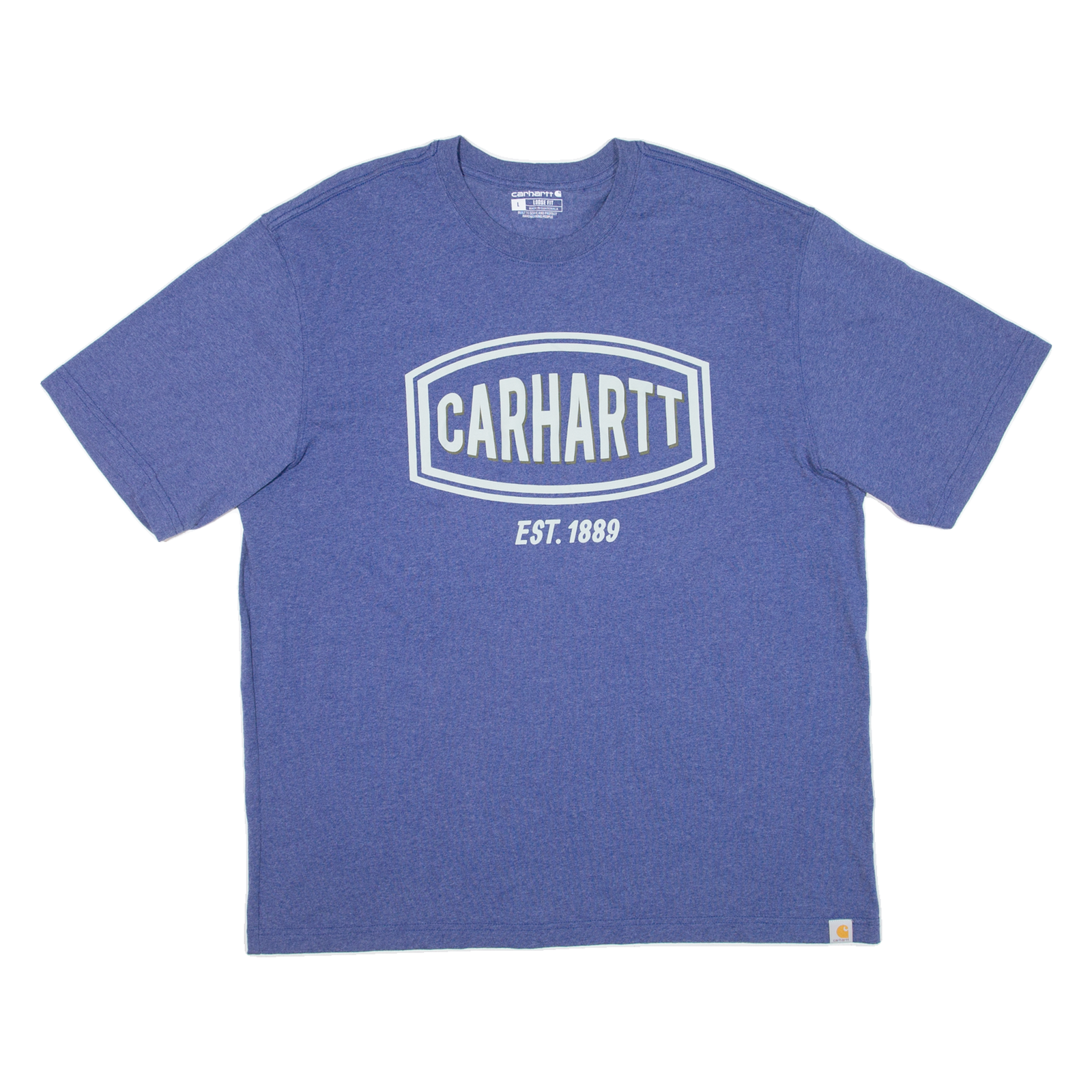 CARHARTT Loose Fit Mens T-Shirt Blue L Refurbished - N/A refurbished available on Cerqular