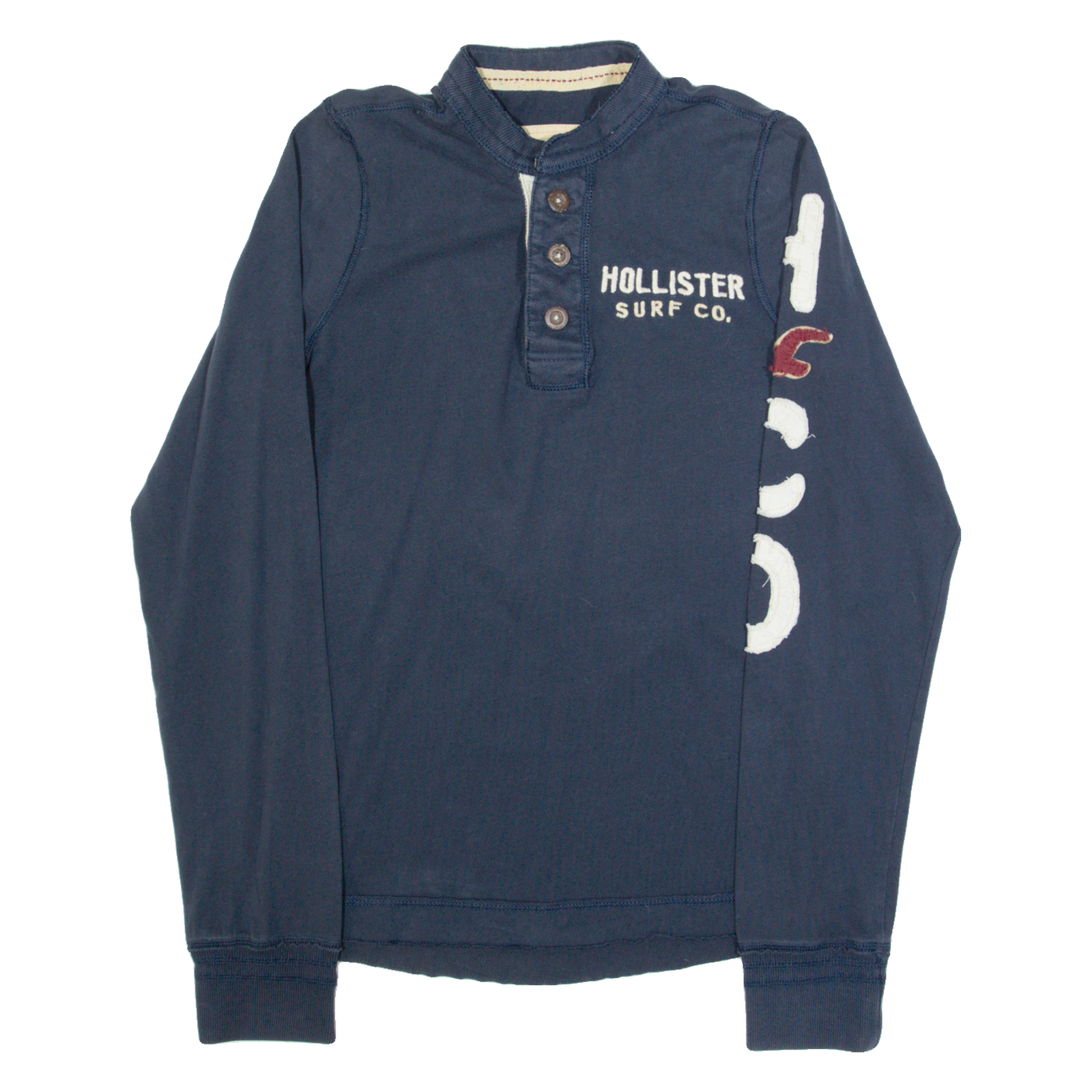 HOLLISTER Mens Polo Shirt Blue Long Sleeve S Refurbished - N/A refurbished available on Cerqular