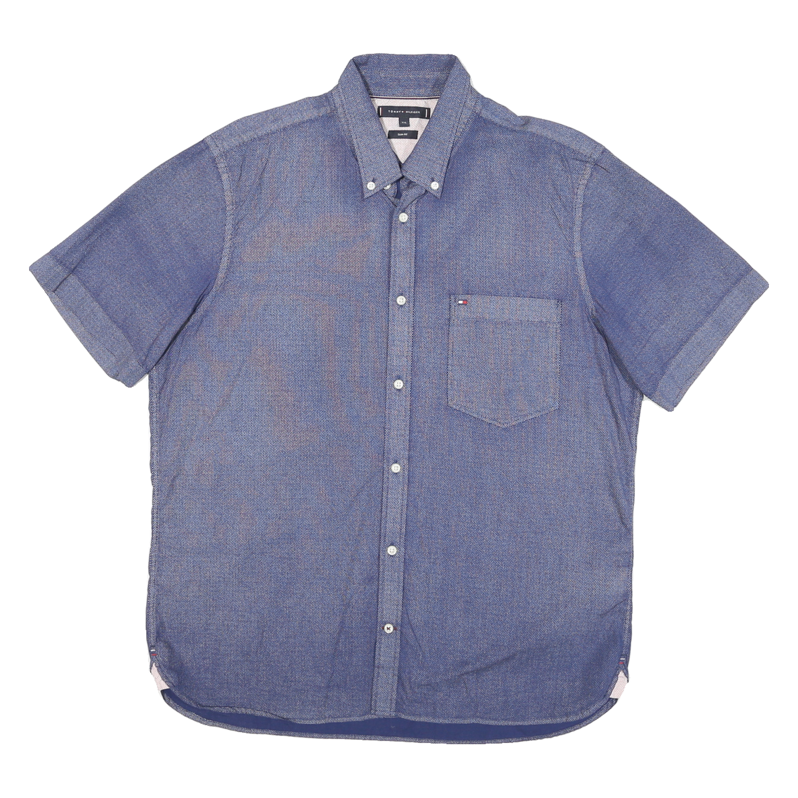 Buy TOMMY HILFIGER Mens Blue Button-Down Short Sleeve Shirt 2XL Casual Cotton Blend Refurbished - $31.19 TOMMY HILFIGER Mens Blue Button-Down Short Sleeve Shirt 2XL Casual Cotton Blend Refurbished - N/A refurbished available on Cerqular