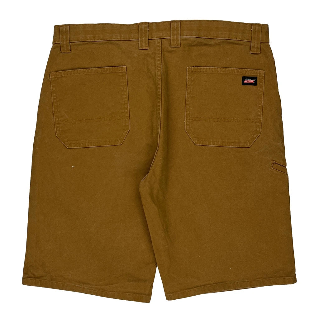 Dickies Shorts - 36W 11L Brown Cotton Refurbished - Thrifted (note: this is a term often used to describe second- refurbished available on Cerqular