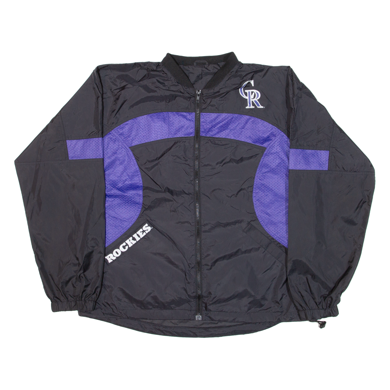 PUMA Colorado Rockies Mens Track Jacket Black Nylon USA L Refurbished - N/A refurbished available on Cerqular