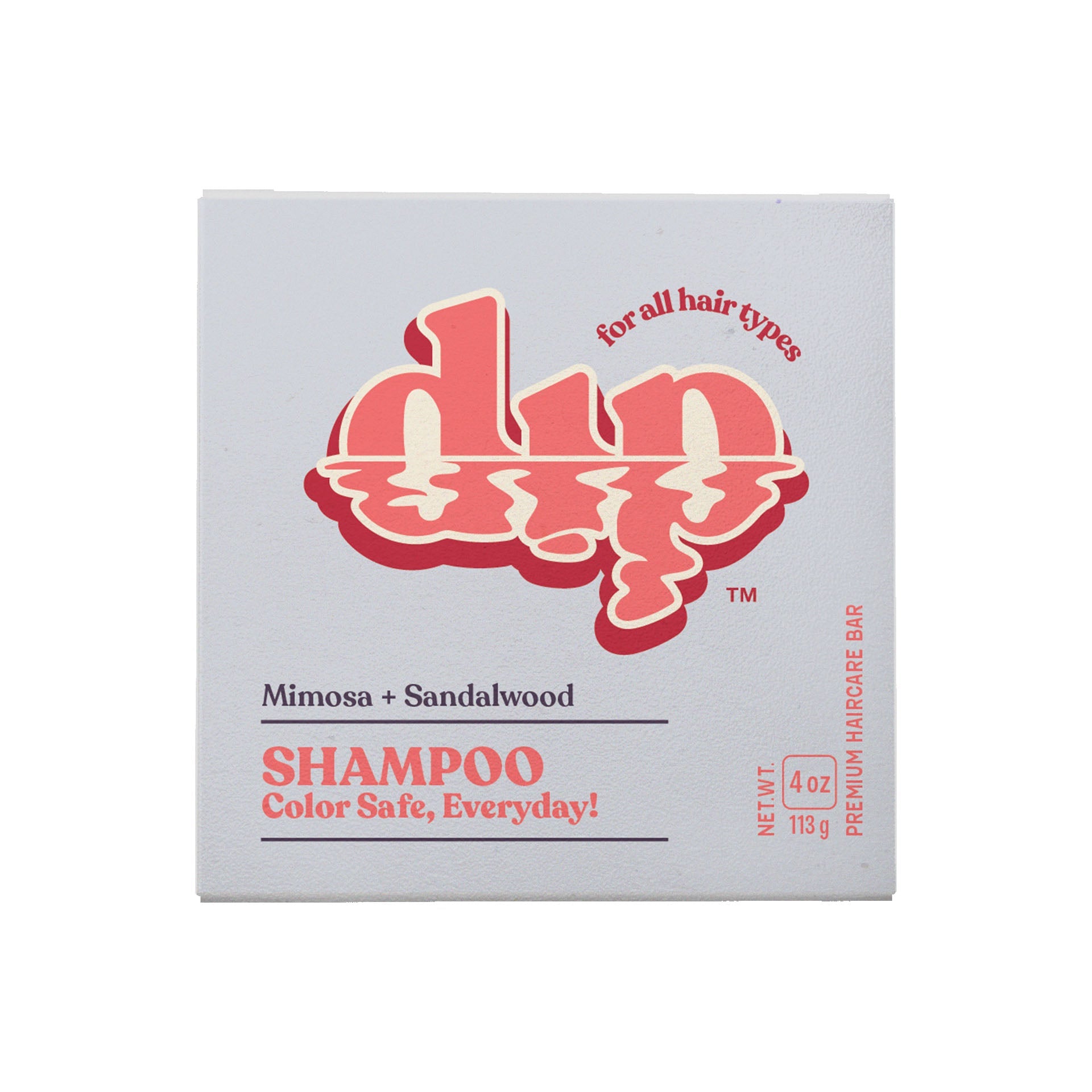 Color Safe Shampoo Bar for Every Day - Mimosa & Sandalwood | Size: 4 oz Refurbished - Dip Sustainable Hair Care refurbished available on Cerqular