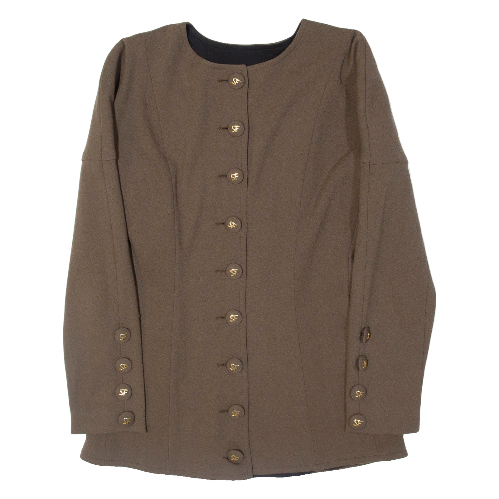 SONIA FARES Womens Jacket Green S Refurbished - N/A refurbished available on Cerqular