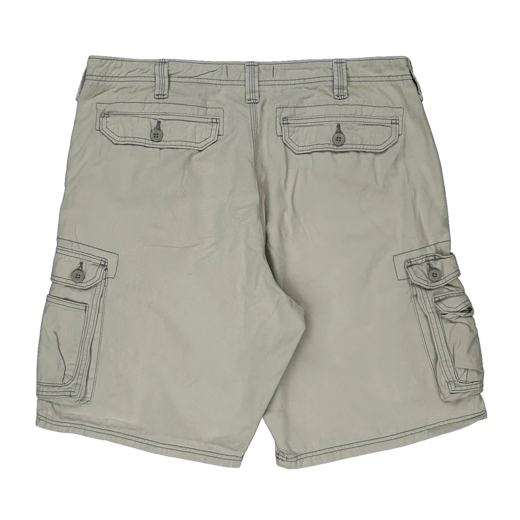 Lee Cargo Shorts - 37W 11L Beige Cotton Refurbished - Thrifted (note: this is a term often used to describe second- refurbished available on Cerqular