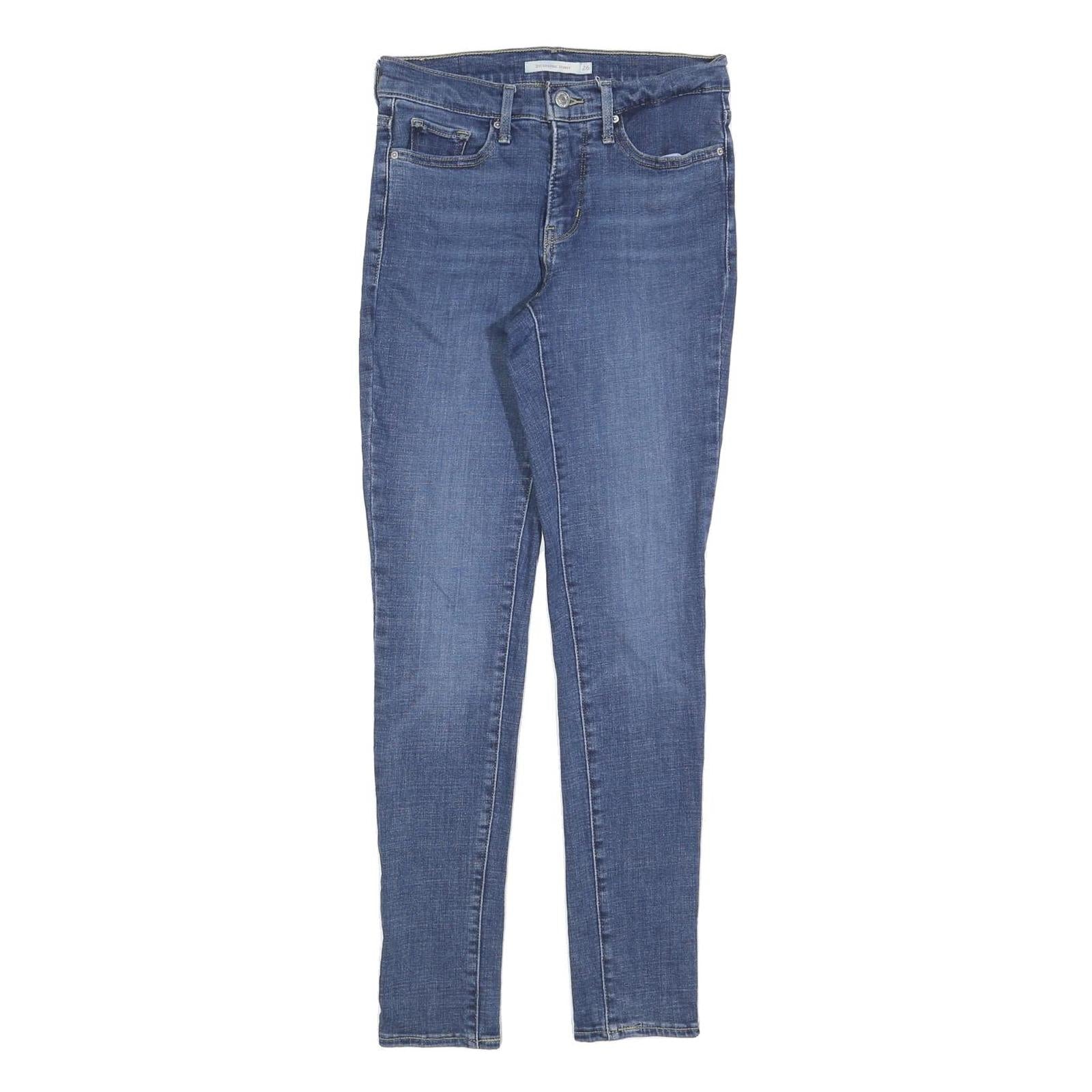 LEVI'S 311 Womens Slim Blue Denim Medium Slim Fit W26 L30 Stretch Cotton Blend Refurbished - N/A refurbished available on Cerqular