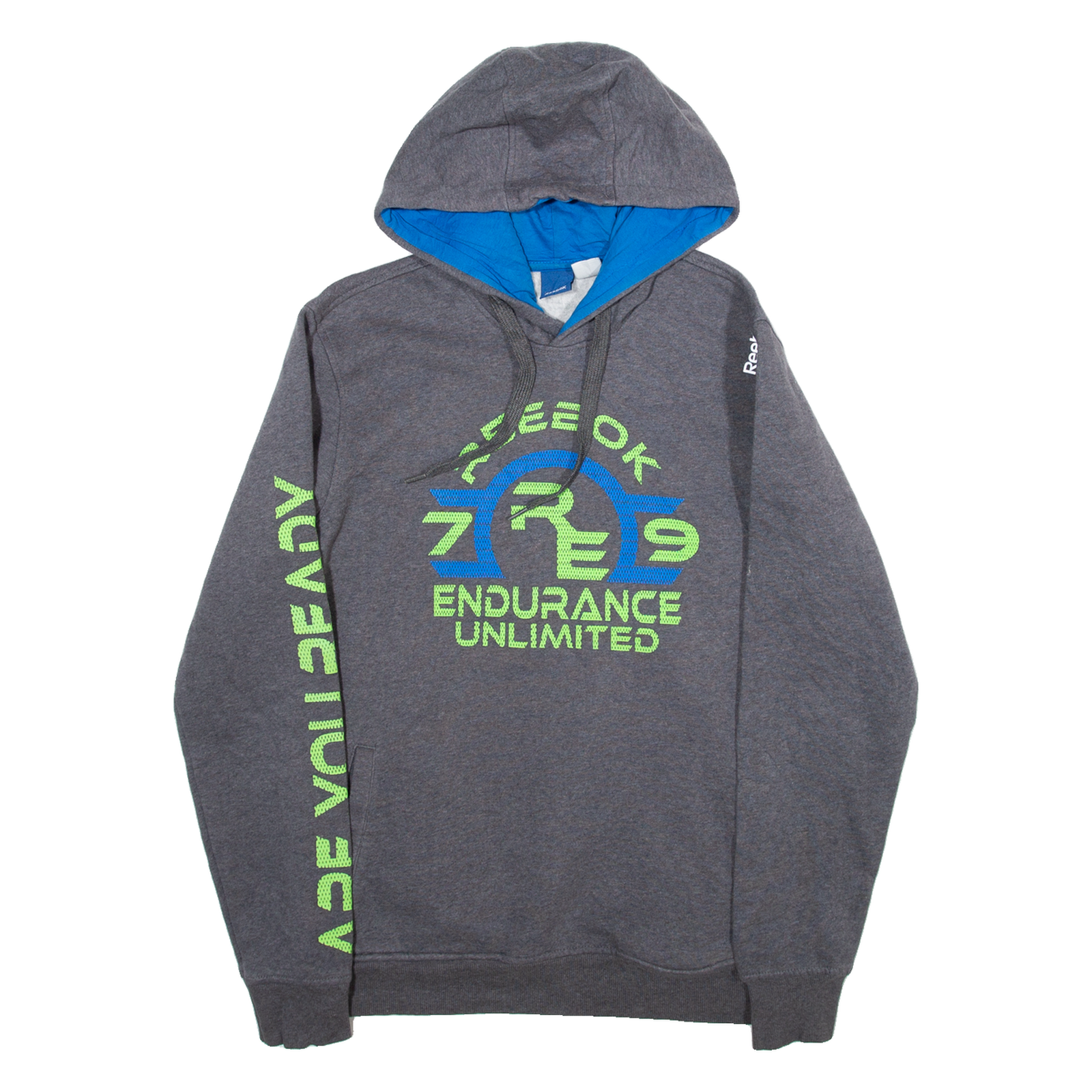 REEBOK Mens Grey Hoodie M Refurbished - N/A refurbished available on Cerqular