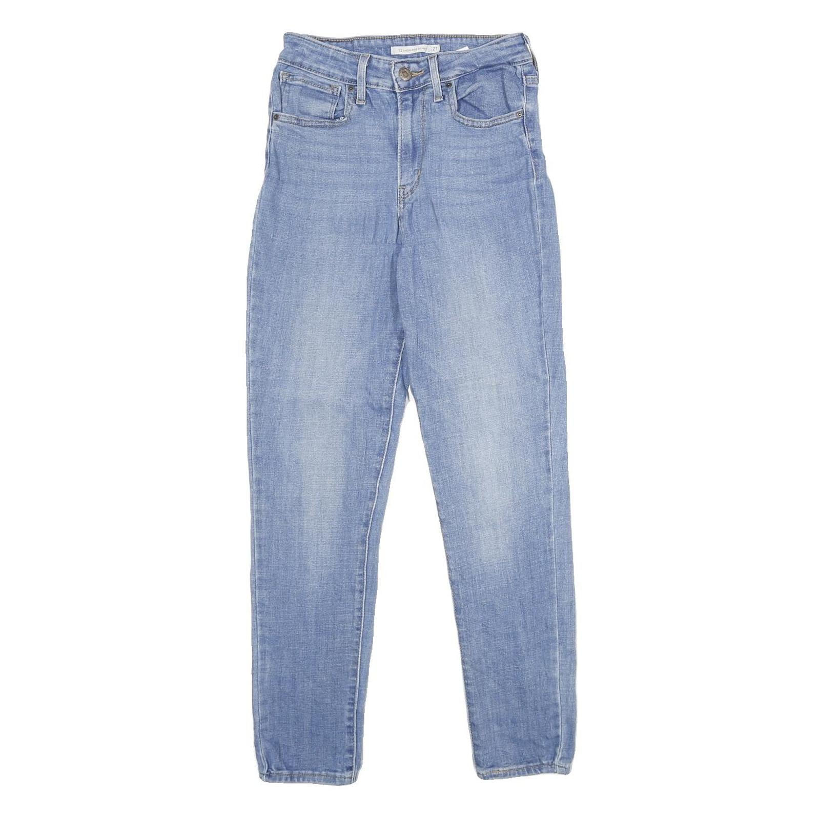 LEVI'S 721 High Rise Skinny Womens Jeans Blue Slim Denim Medium W27 L28 Refurbished - N/A refurbished available on Cerqular