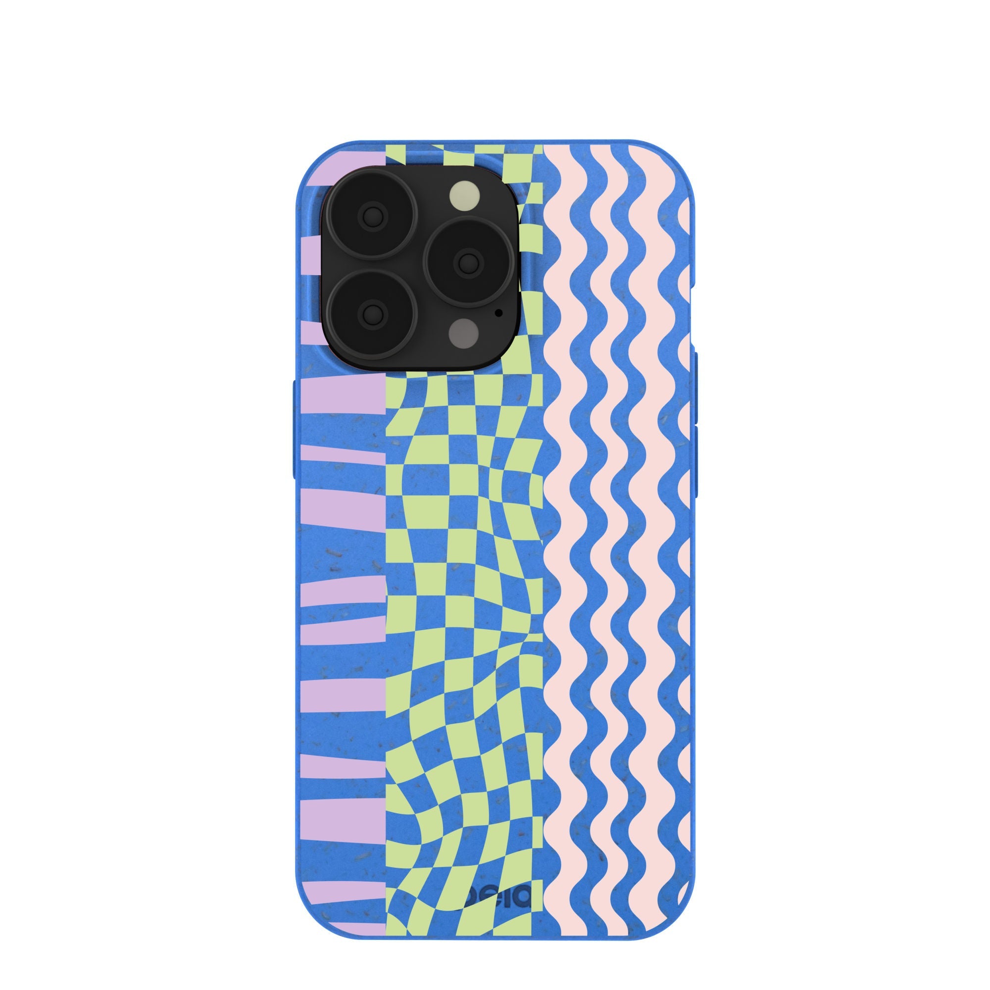 Buy Electric Blue Mixed Up iPhone 13 Pro Case Refurbished - $65.00 Electric Blue Mixed Up iPhone 13 Pro Case Refurbished - Pela Case refurbished available on Cerqular