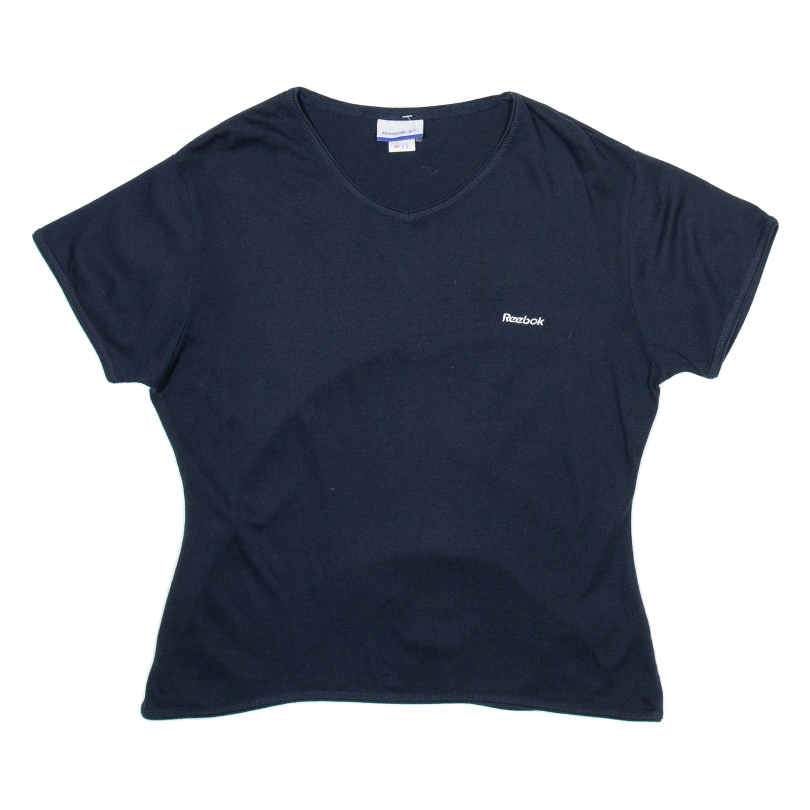 REEBOK Womens T-Shirt Blue V-Neck UK 16 Refurbished - N/A refurbished available on Cerqular