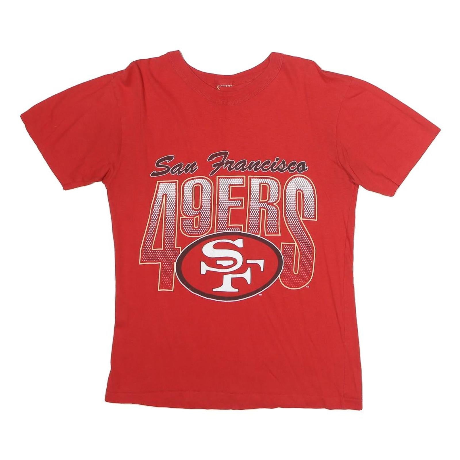 Mens Red San Francisco 49ers Graphic T-Shirt M Short Sleeve Crew Neck Casual Refurbished - N/A refurbished available on Cerqular