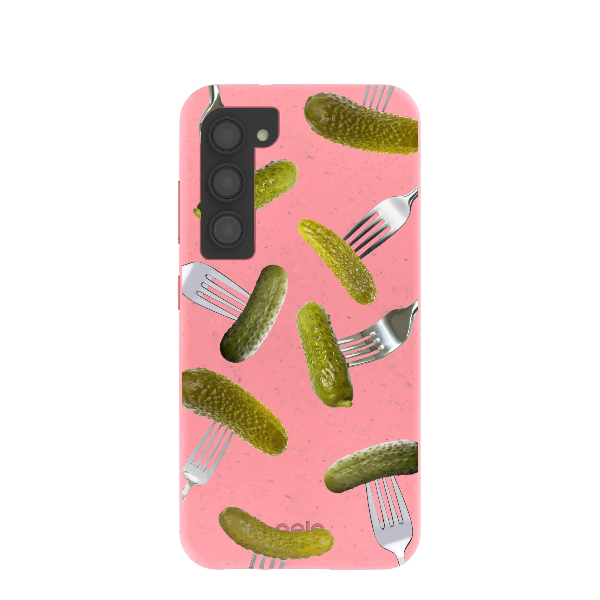 Bubblegum Pink Pickle Party Samsung Galaxy S23 Case Refurbished - Pela Case refurbished available on Cerqular