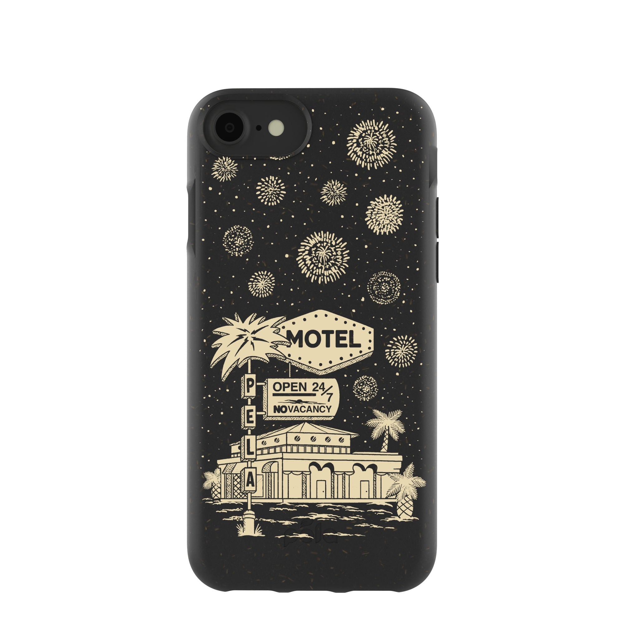 Black Motel Pela iPhone 6/6s/7/8/SE Case Refurbished - Pela Case refurbished available on Cerqular
