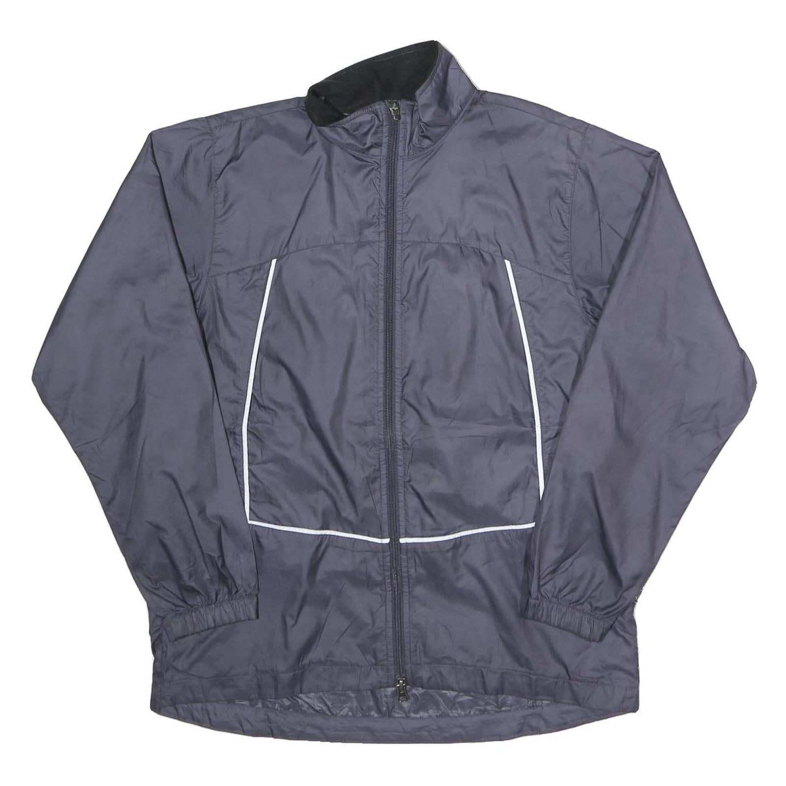 NIKE Womens Navy Blue Track Jacket S Polyester Plain Lightweight Zip Up Refurbished - N/A refurbished available on Cerqular