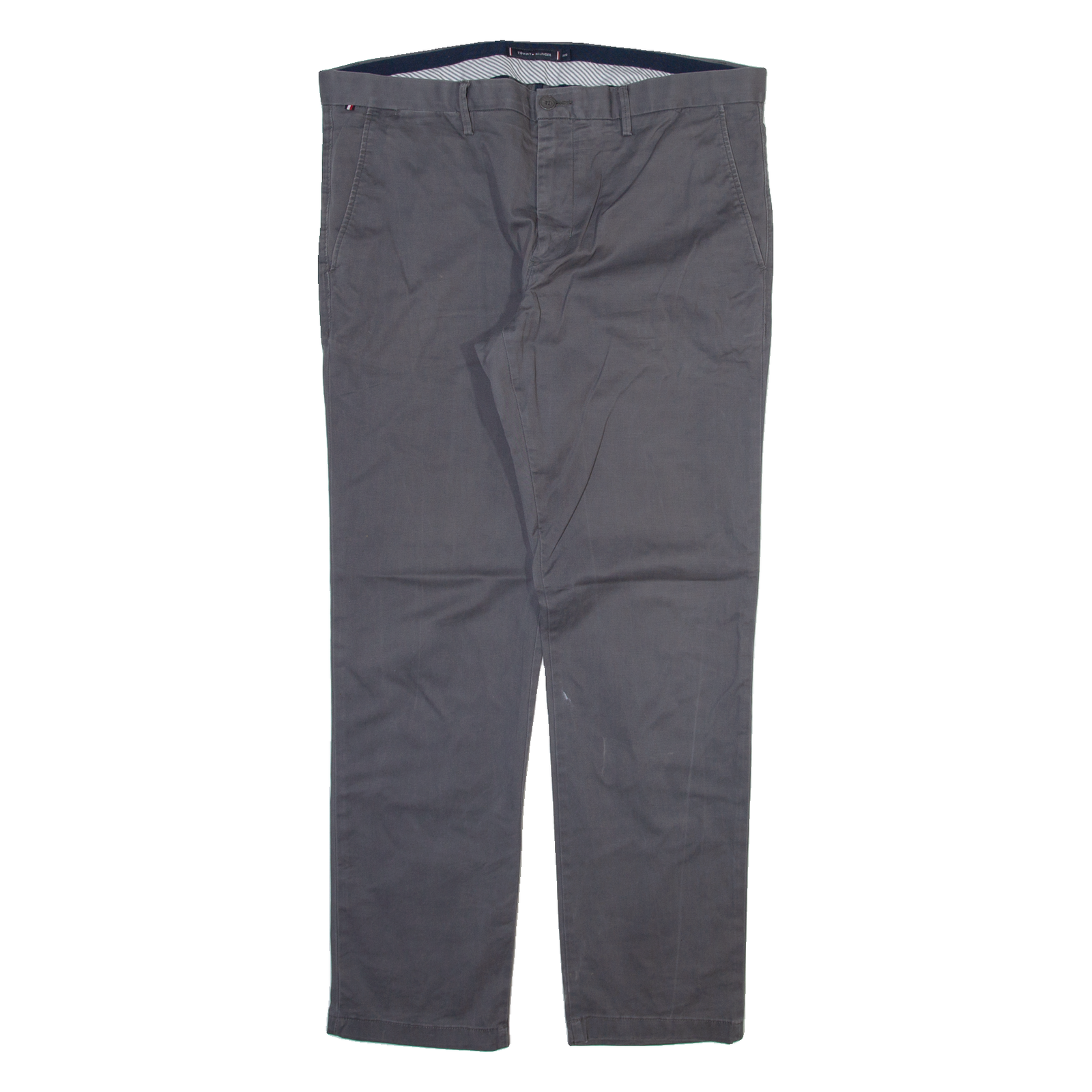 TOMMY HILFIGER Mens Trousers Grey Regular Straight W38 L32 Refurbished - N/A refurbished available on Cerqular