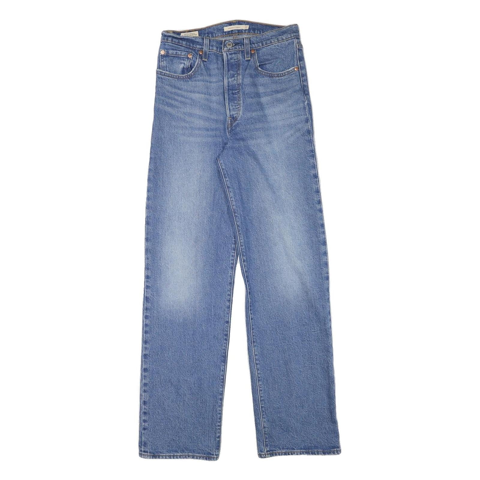 LEVI'S Womens Jeans Blue Regular Straight Denim Medium W27 L31 Classic Style Refurbished - N/A refurbished available on Cerqular
