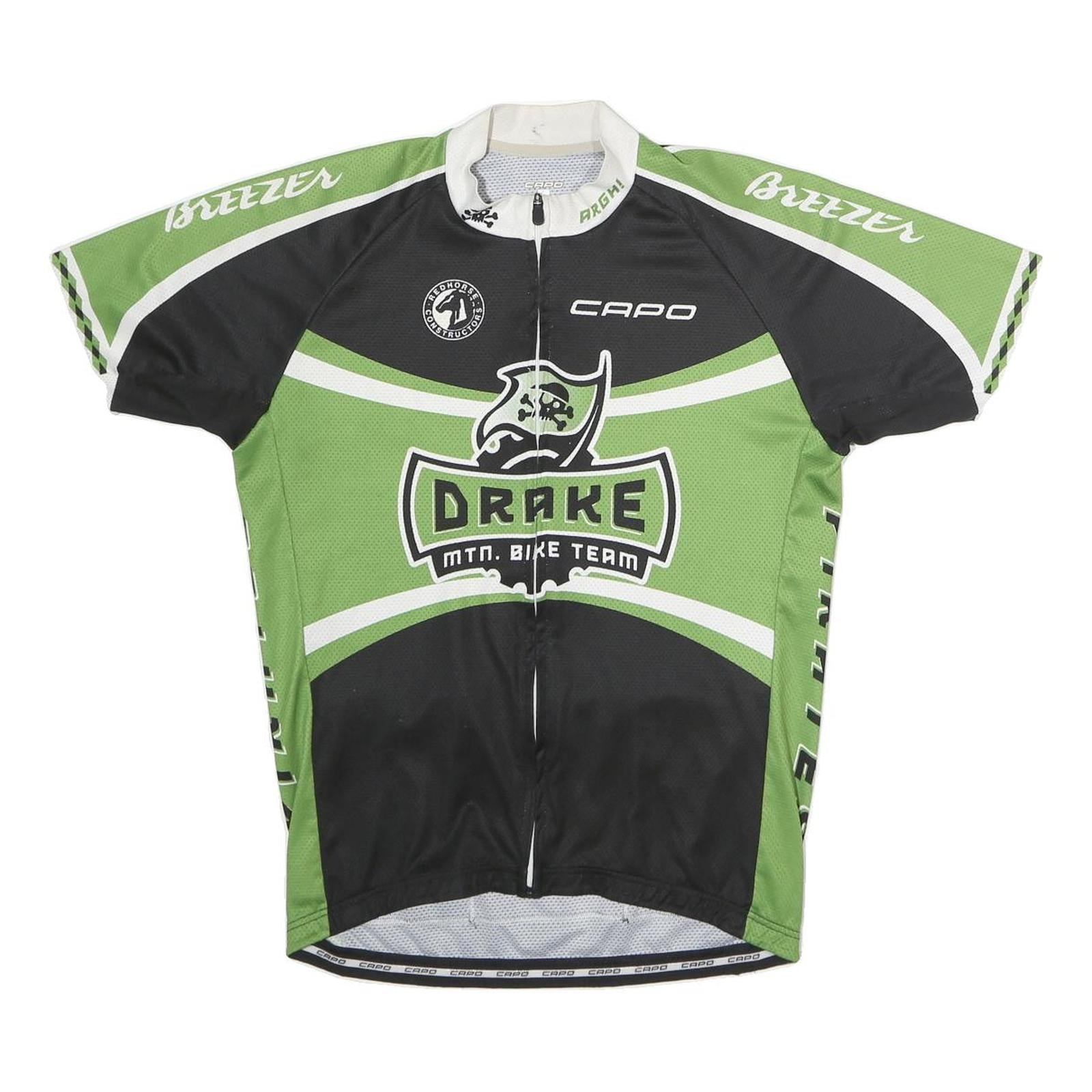 CAPO Mens Green & Black Drake Mountain Bike Team Cycling Jersey L Short Sleeve Refurbished - N/A refurbished available on Cerqular