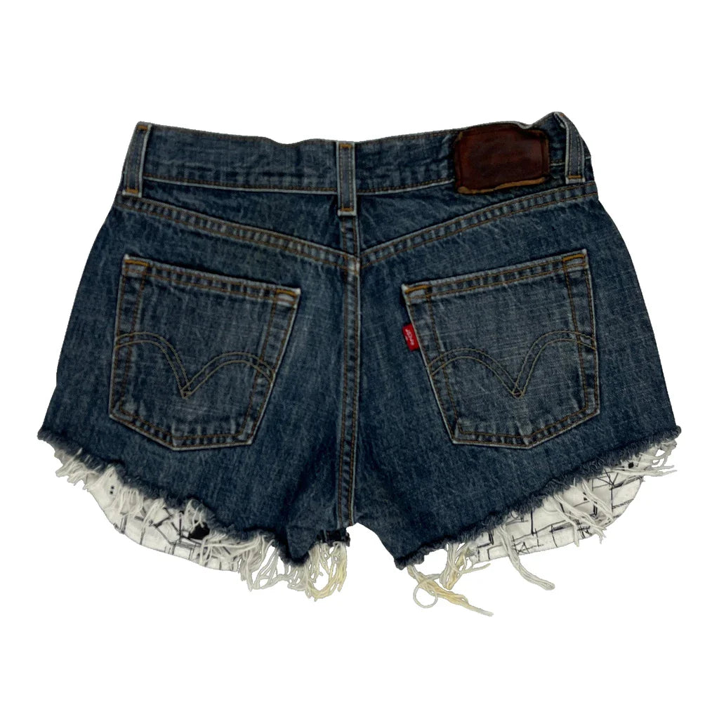 Buy Levis Denim Shorts - 26W UK 6 Blue Cotton Refurbished - $26.79 Levis Denim Shorts - 26W UK 6 Blue Cotton Refurbished - Thrifted (note: this is a term often used to describe second- refurbished available on Cerqular