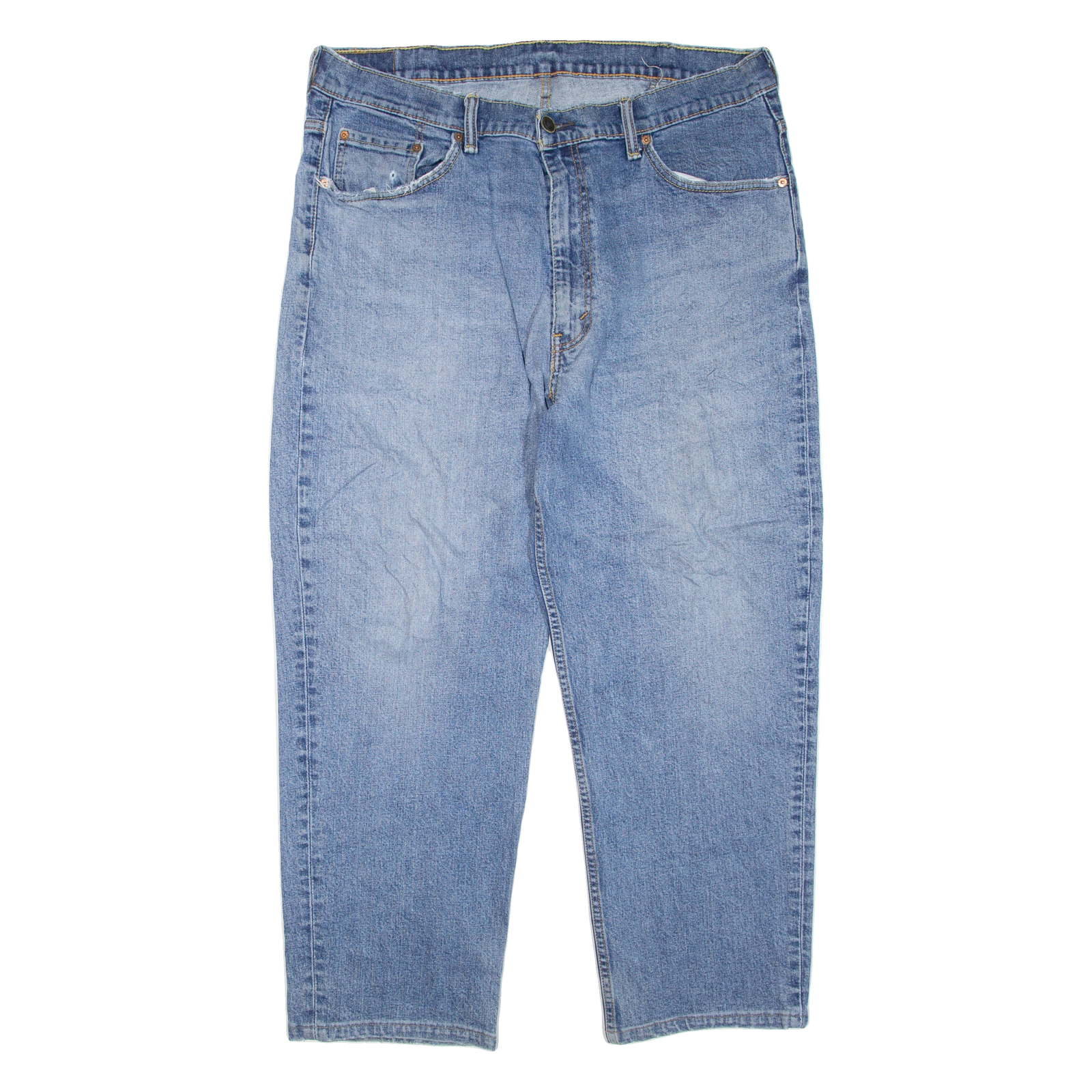 LEVI'S 550 Jeans Mens Blue Relaxed Tapered Stone Wash W40 L27 Refurbished - N/A refurbished available on Cerqular