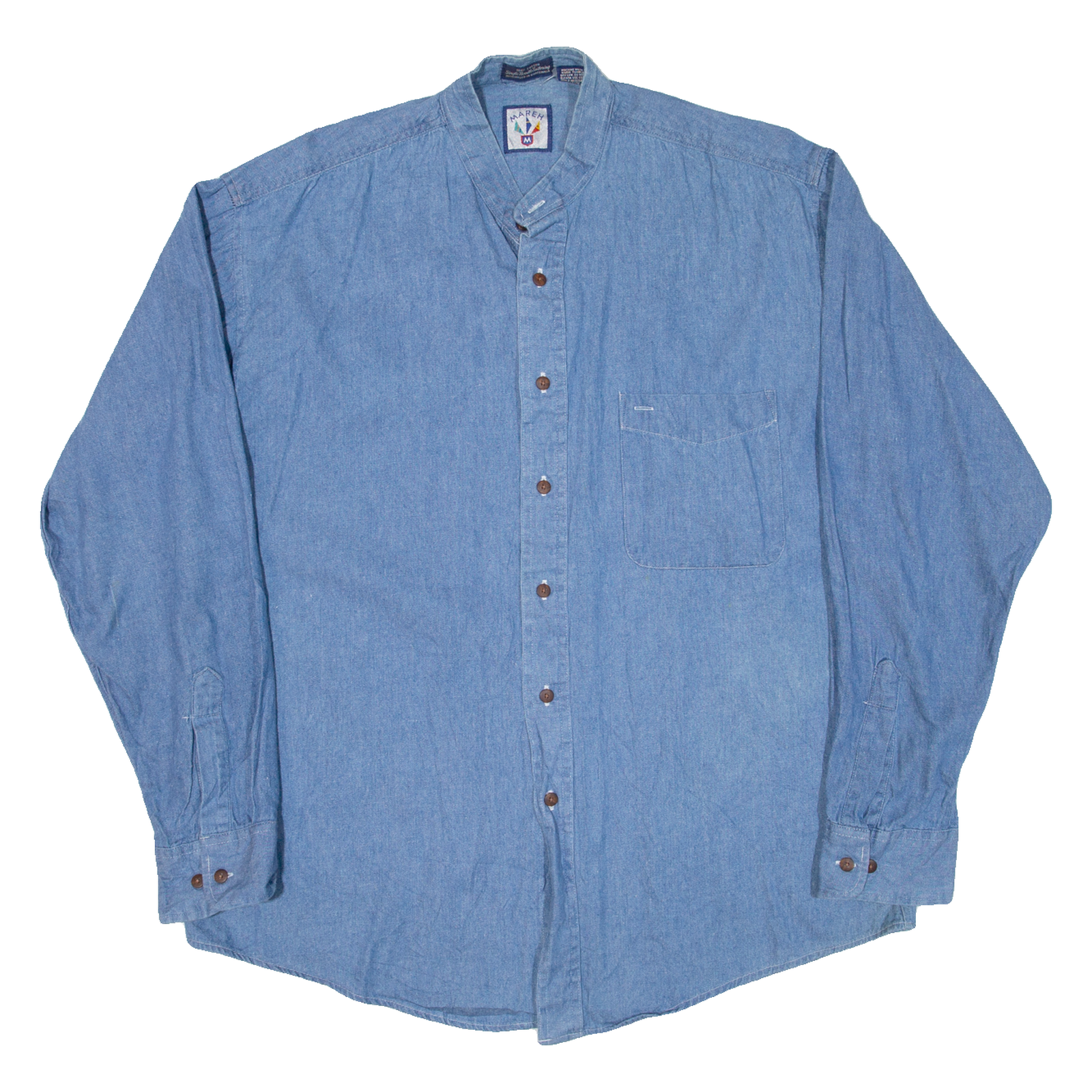 Buy MAREH Mens Denim Shirt Blue Long Sleeve M Refurbished - $23.39 MAREH Mens Denim Shirt Blue Long Sleeve M Refurbished - N/A refurbished available on Cerqular