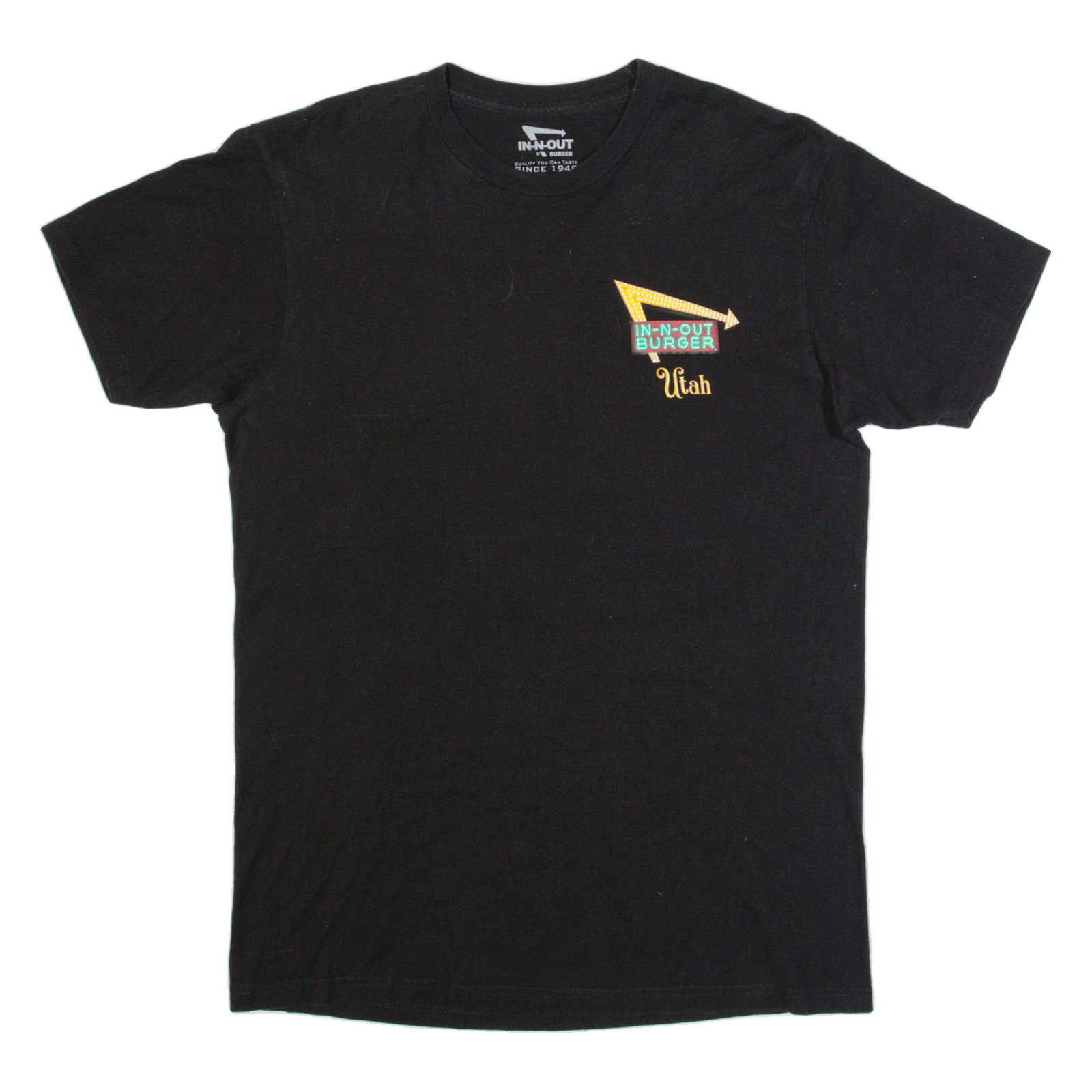IN-N-OUT BURGER Utah Mens T-Shirt Black USA M Refurbished - N/A refurbished available on Cerqular