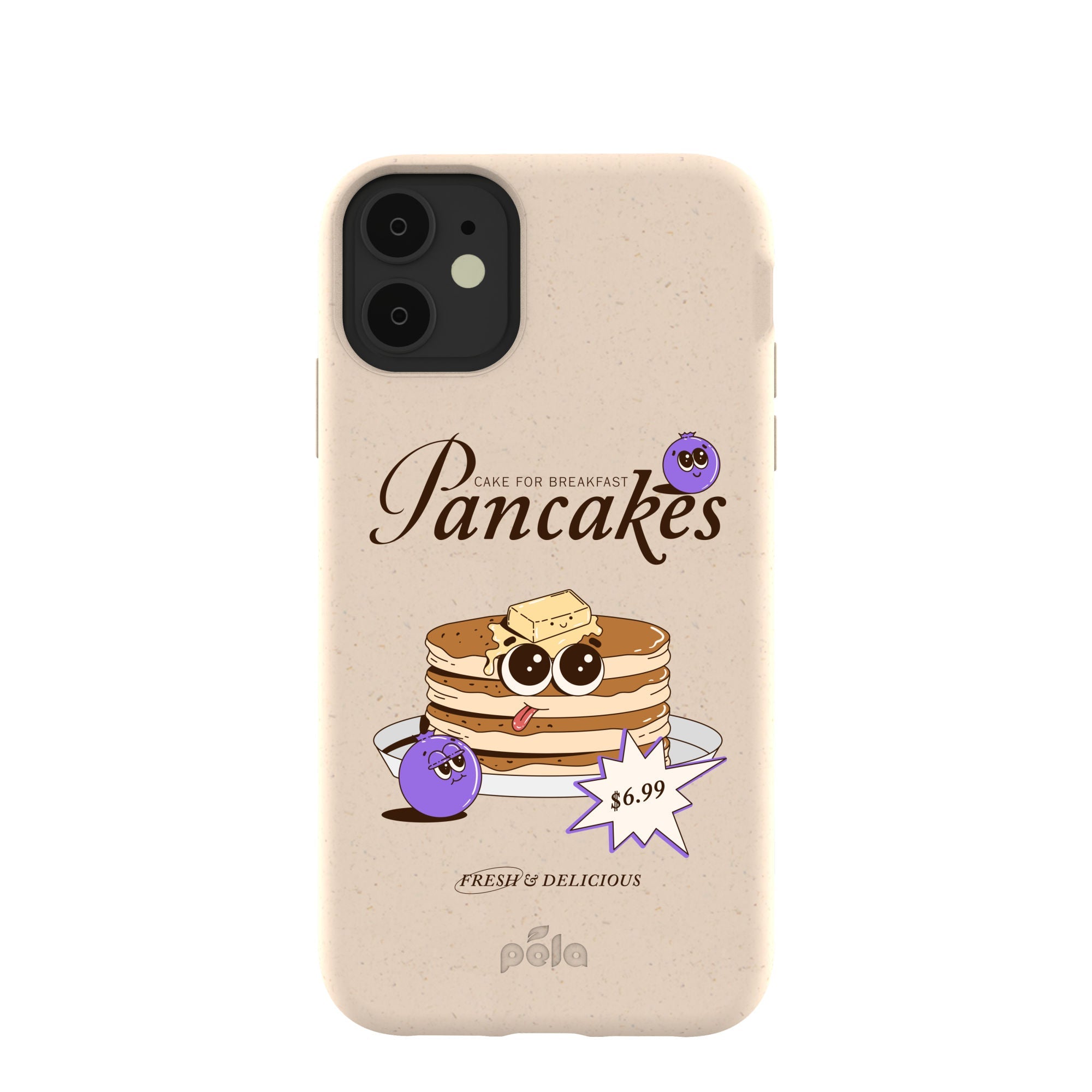 Seashell Pancake Time iPhone 11 Case Refurbished - Pela Case refurbished available on Cerqular
