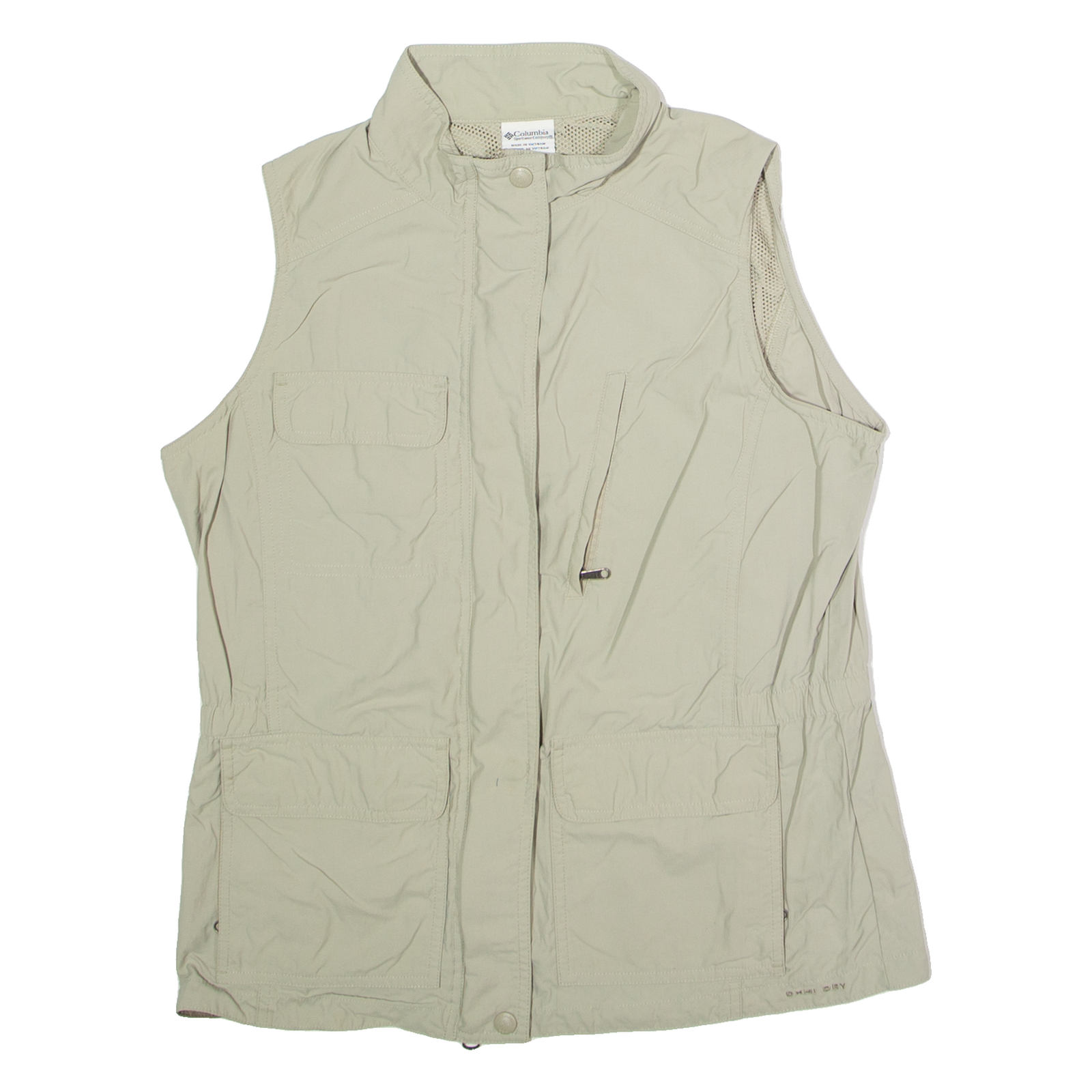 COLUMBIA Utility Womens Gilet Beige Nylon M Refurbished - N/A refurbished available on Cerqular