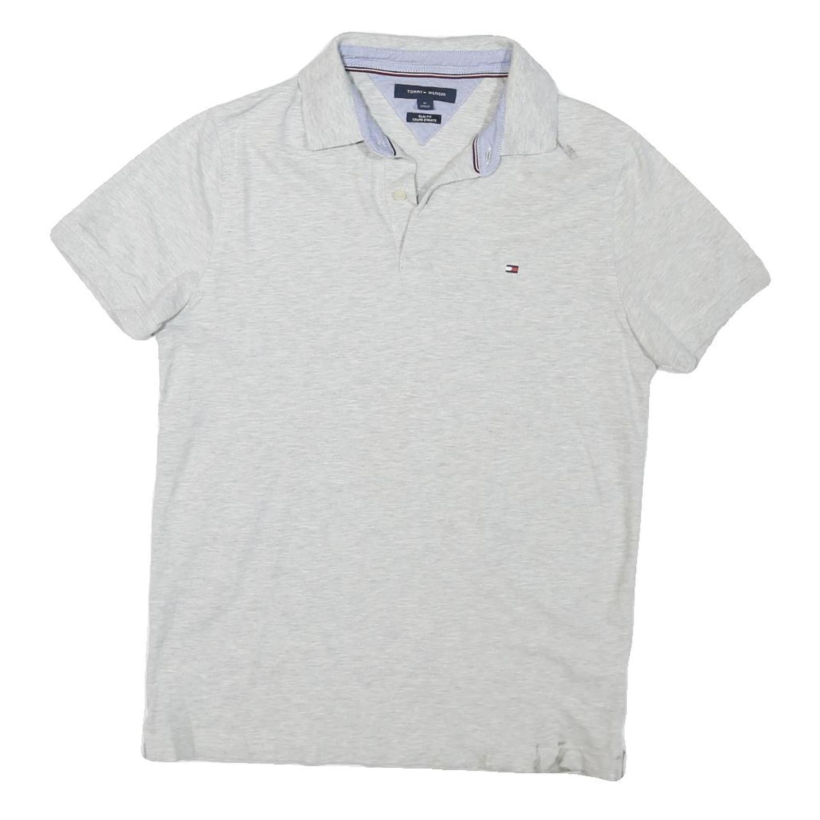 Buy TOMMY HILFIGER Mens Grey Short Sleeve Cotton Blend Polo Shirt M Classic Logo Refurbished - $33.79 TOMMY HILFIGER Mens Grey Short Sleeve Cotton Blend Polo Shirt M Classic Logo Refurbished - N/A refurbished available on Cerqular