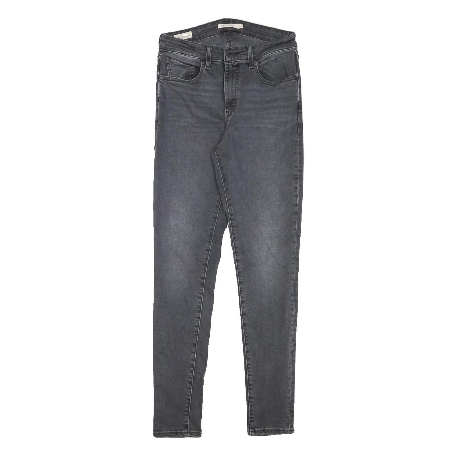 LEVI'S Womens Jeans Black Slim Skinny Denim W26 L30 Zip Cotton Blend Refurbished - N/A refurbished available on Cerqular