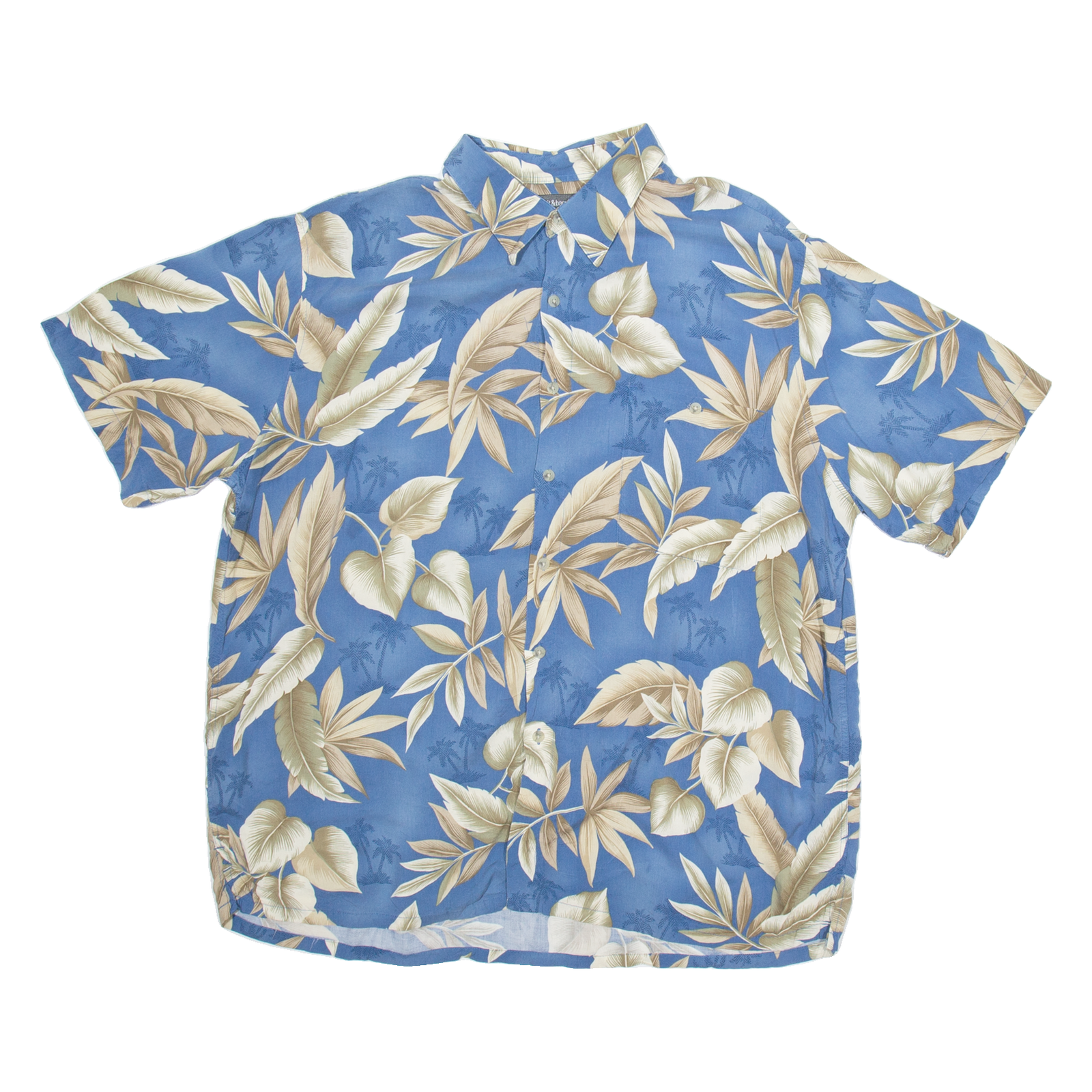 CROFT & BARROW Mens Hawaiian Shirt Blue Floral XL Refurbished - N/A refurbished available on Cerqular