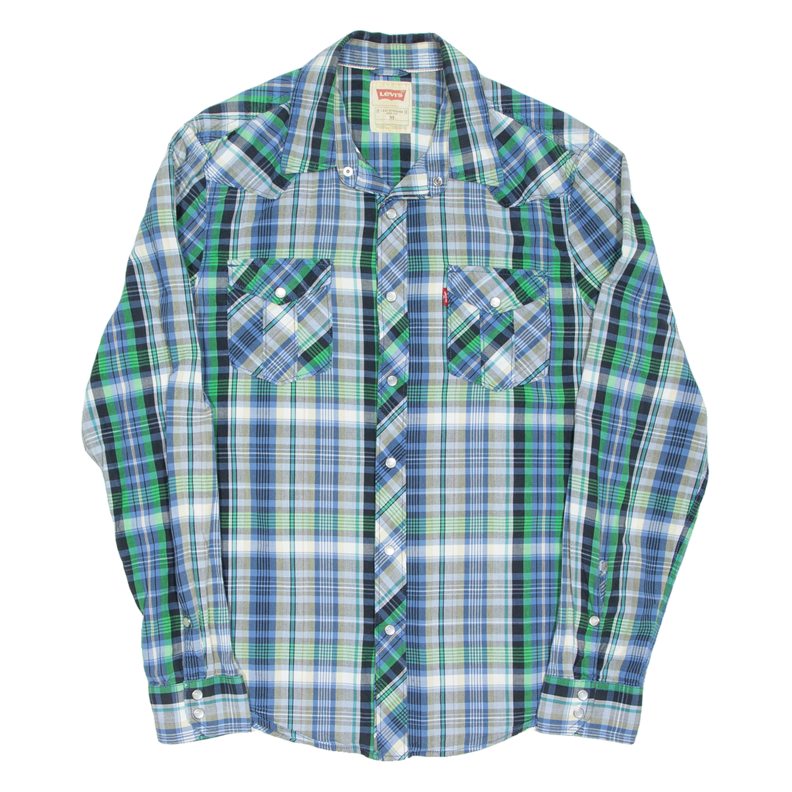 LEVI'S Mens Shirt Blue Long Sleeve M Refurbished - N/A refurbished available on Cerqular