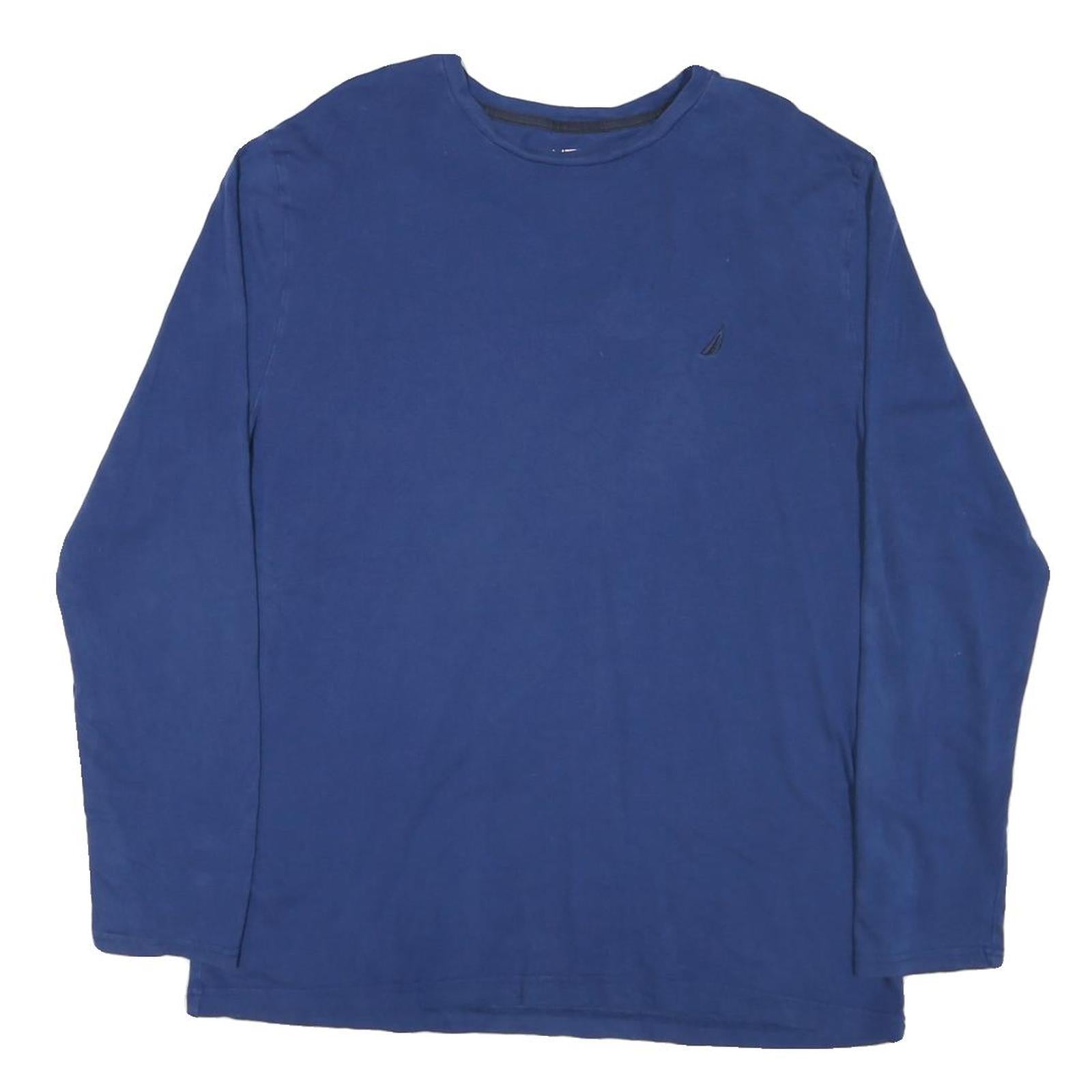 Buy NAUTICA Mens Blue Long Sleeve Crew Neck Cotton Blend XL Classic Fit T-Shirt Refurbished - $32.49 NAUTICA Mens Blue Long Sleeve Crew Neck Cotton Blend XL Classic Fit T-Shirt Refurbished - N/A refurbished available on Cerqular