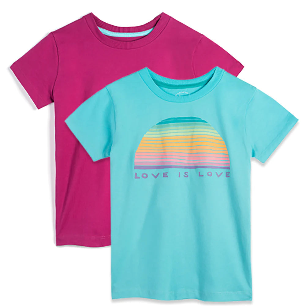 Pre-owned T-Shirt size: 6-14 Years | Color: Rainbow Love | Clothing Size: 4 Refurbished - N/A (Note: There is no well-known brand named "M refurbished available on Cerqular