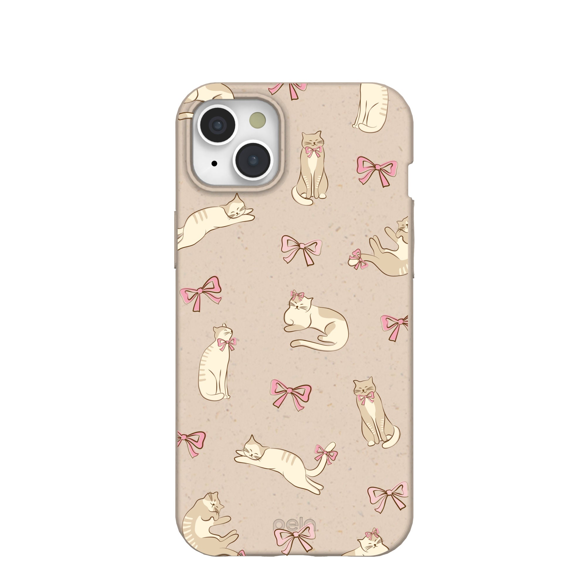 Seashell Purrfect iPhone 15 Plus Case Refurbished - Pela Case refurbished available on Cerqular