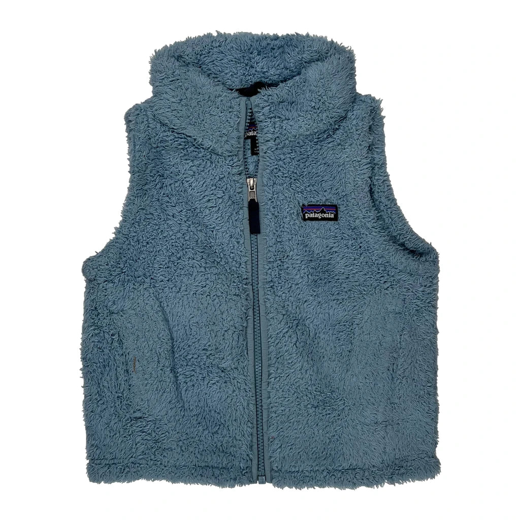 Age 5-6 Patagonia Fleece Gilet - XS Blue Polyester Refurbished - Thrifted (note: this is a term often used to describe second- refurbished available on Cerqular