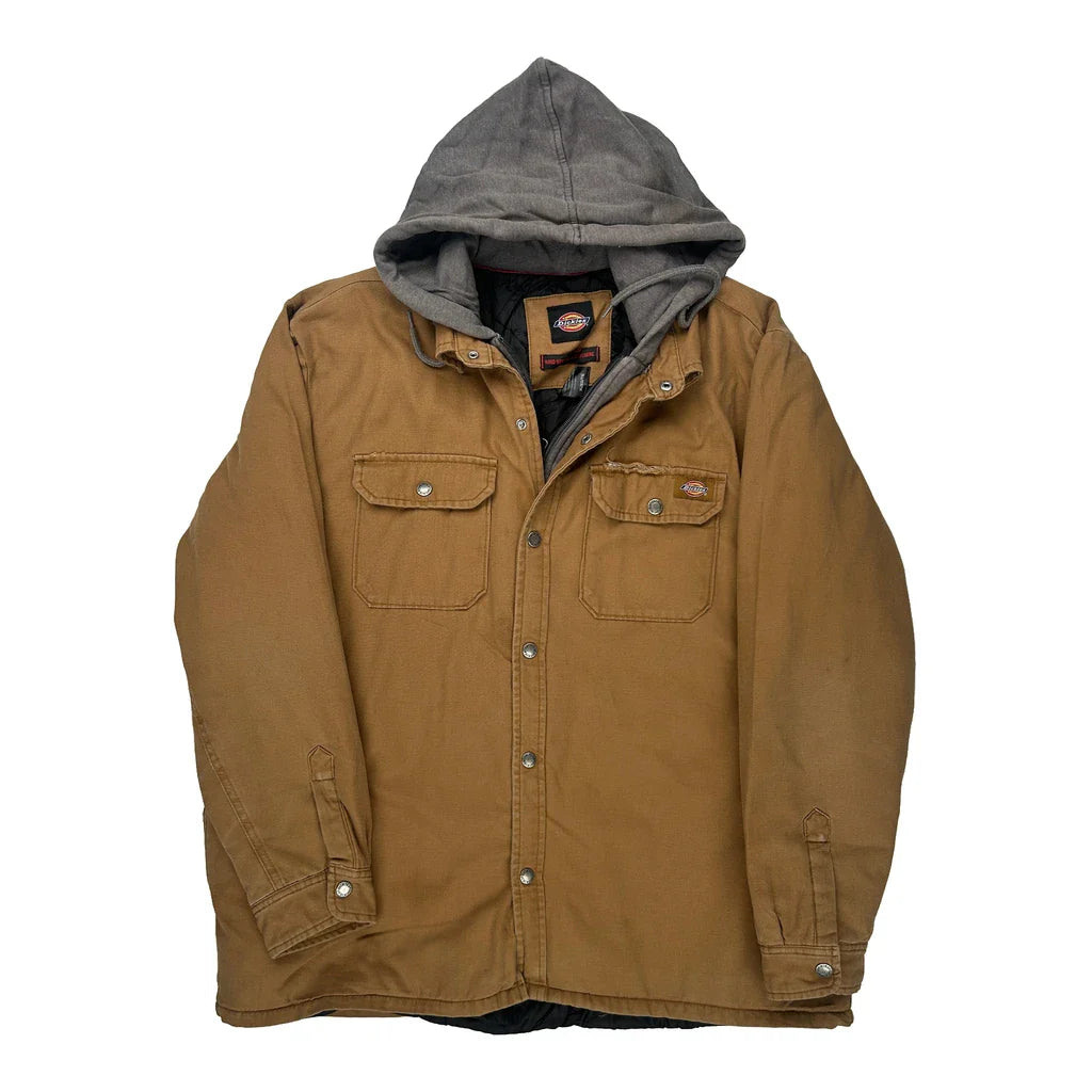 Dickies Jacket - XL Grey Cotton Refurbished - Thrifted (note: this is a term often used to describe second- refurbished available on Cerqular