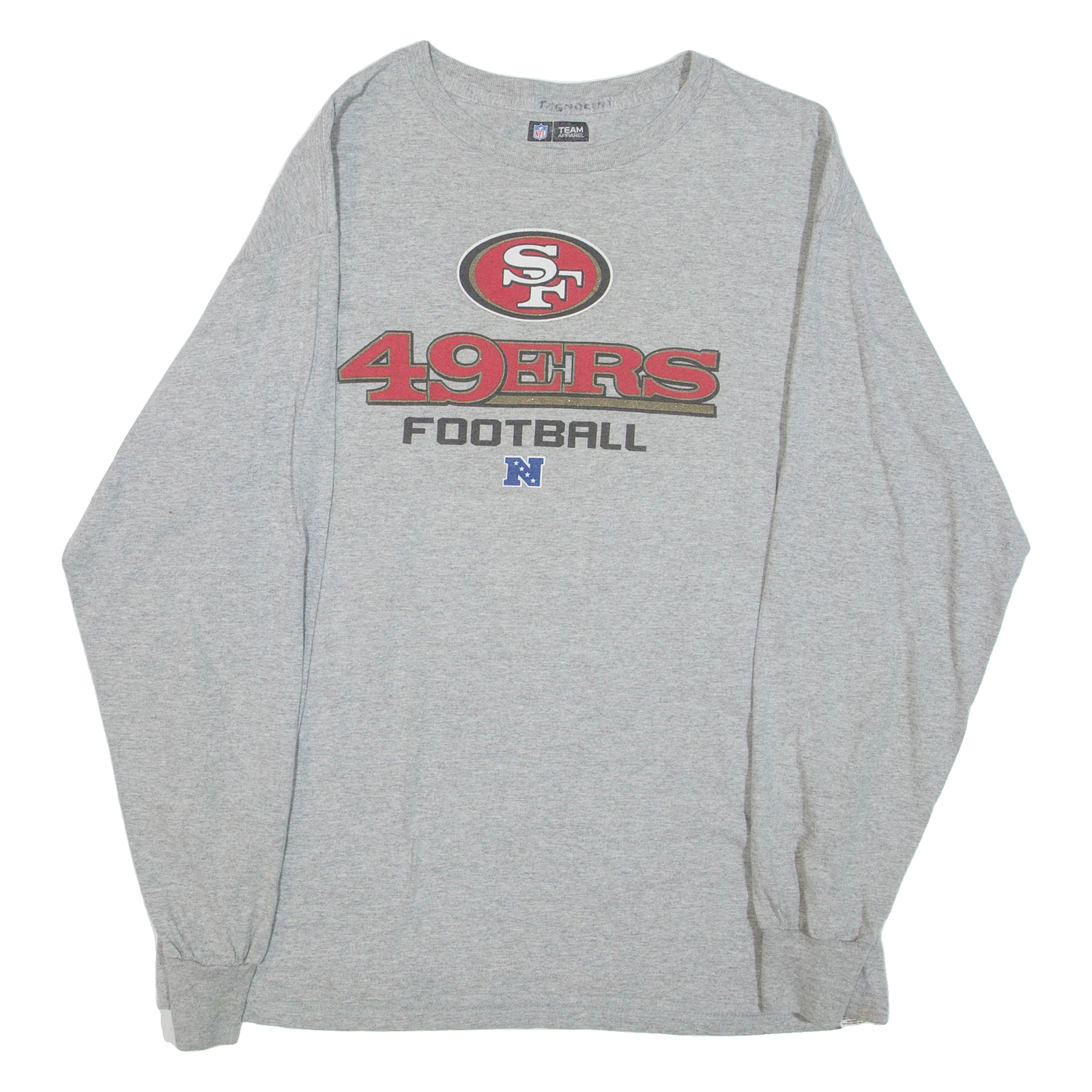 NFL San Francisco 49ers Mens T-Shirt Grey Long Sleeve USA XL Refurbished - N/A refurbished available on Cerqular