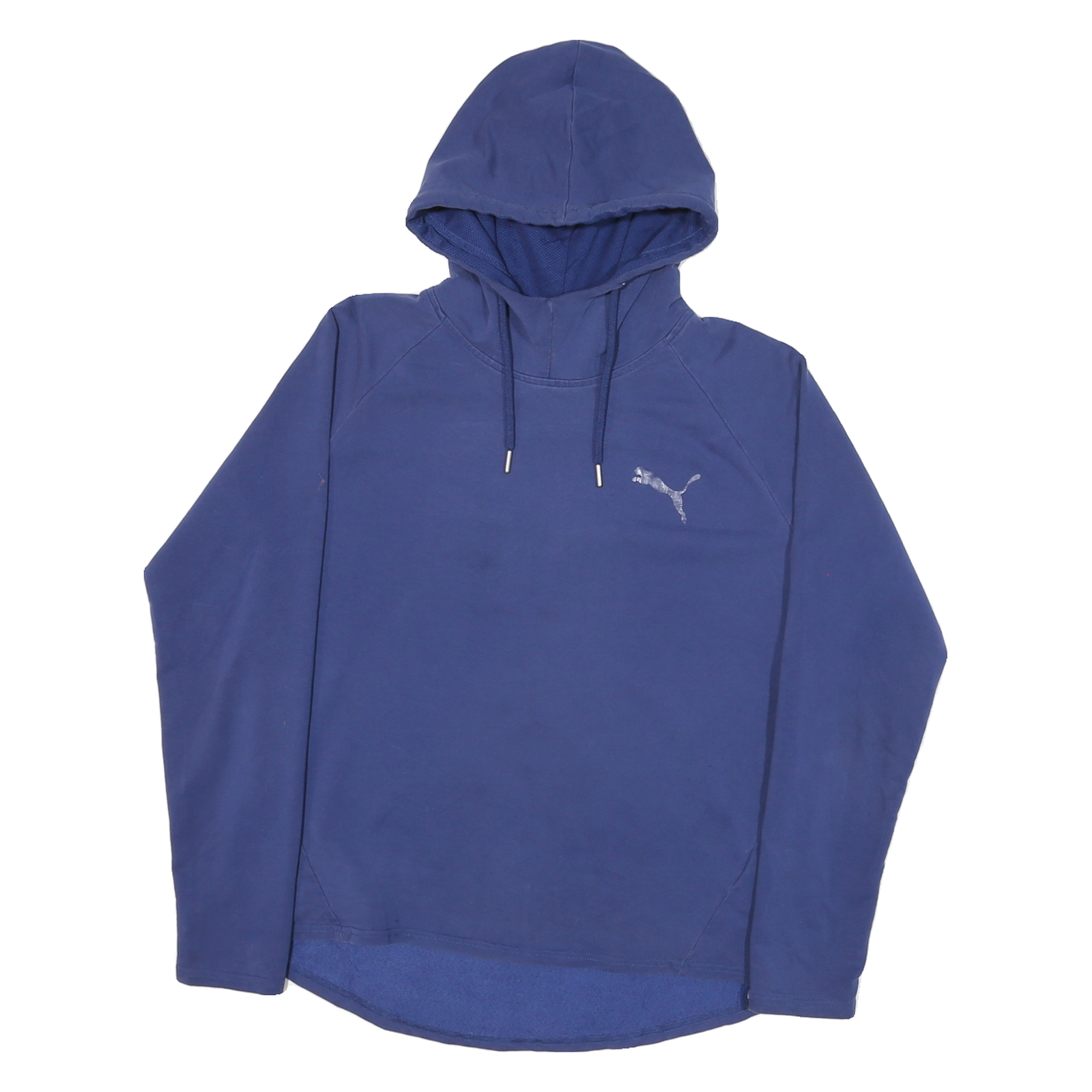 PUMA Womens Blue Hooded Pullover L Lightweight Sports Casual Hoodie Refurbished - N/A refurbished available on Cerqular