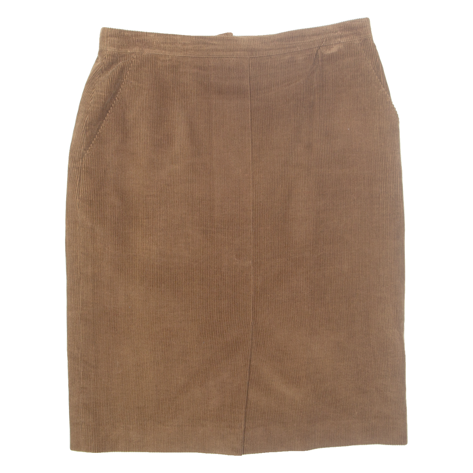MARINA RINALDI Womens Pencil Skirt Brown Midi Corduroy L Refurbished - N/A refurbished available on Cerqular