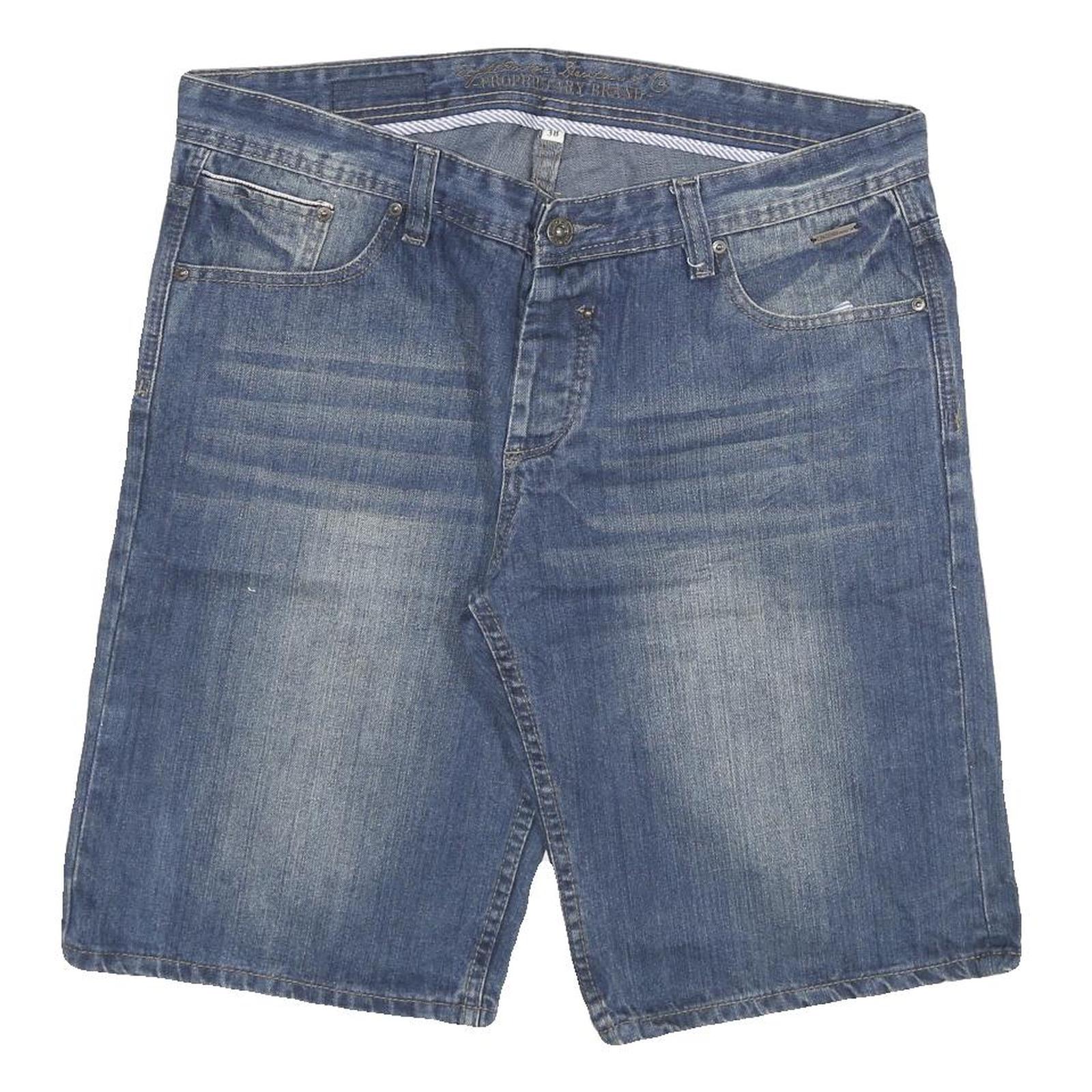 EIGHT2NINE Mens Denim Blue Casual Shorts 3XL W38 Cotton Blend Relaxed Fit Refurbished - N/A refurbished available on Cerqular